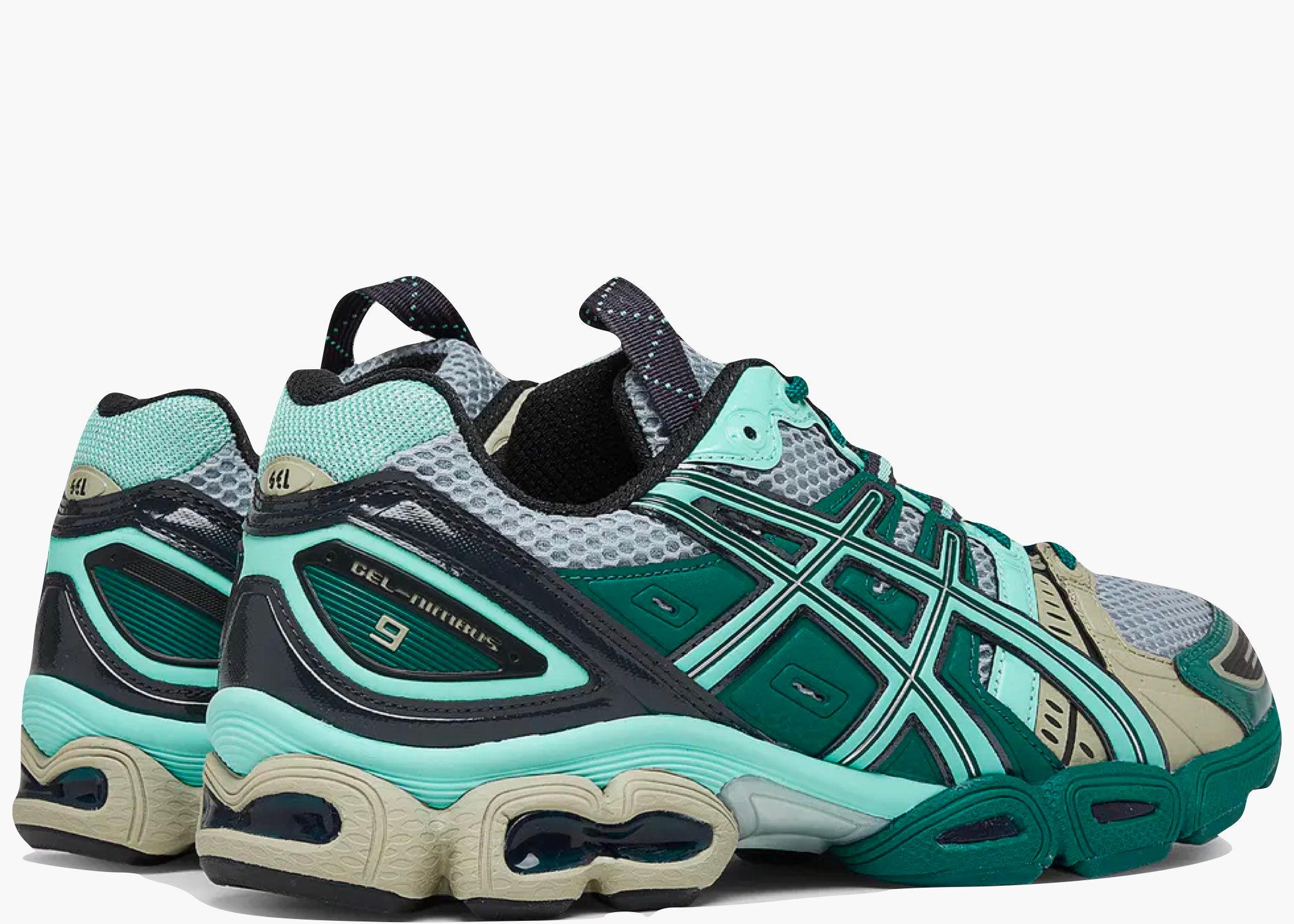 ASICS UB3-S Gel-Nimbus 9 Kiko Kostadinov Piedmont Grey Aruba Blue Hype Clothinga Limited Edition