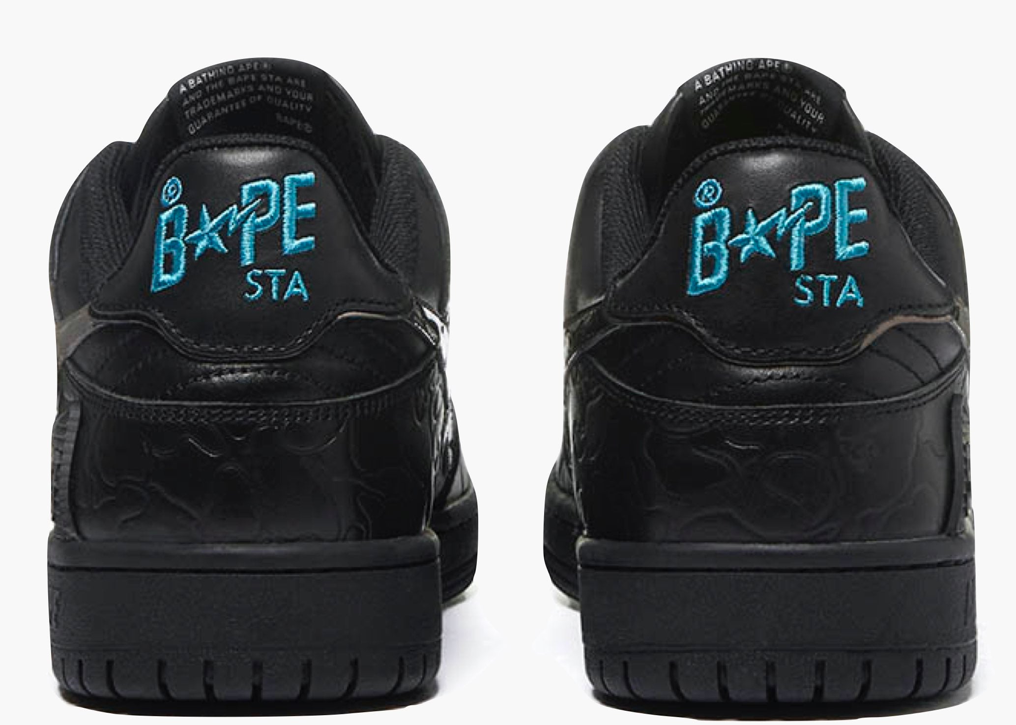 A Bathing Ape Bape SK8 Sta Black Silver