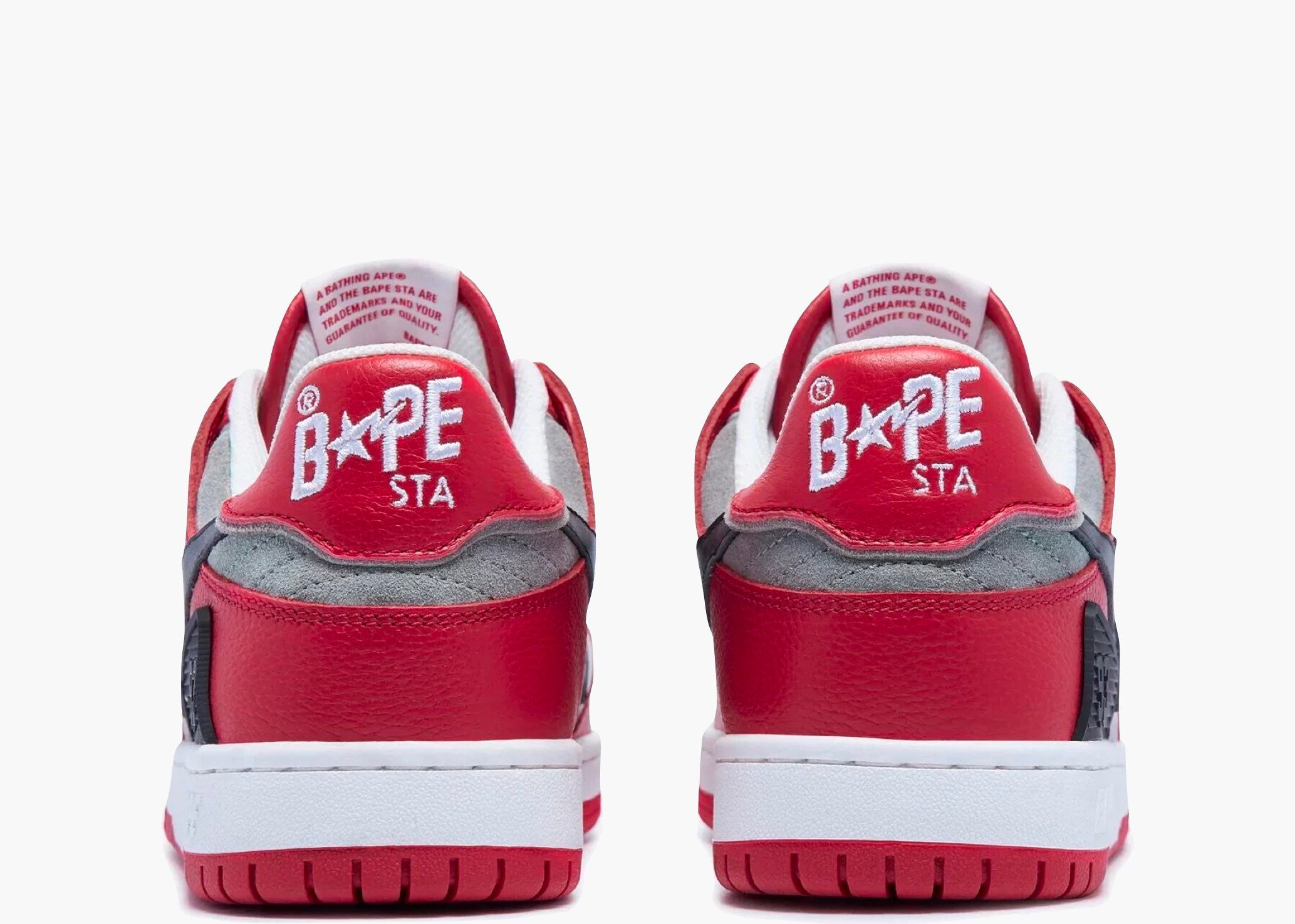 A Bathing Ape Bape SK8 Sta Red Grey Hype lothinga Limited Edition