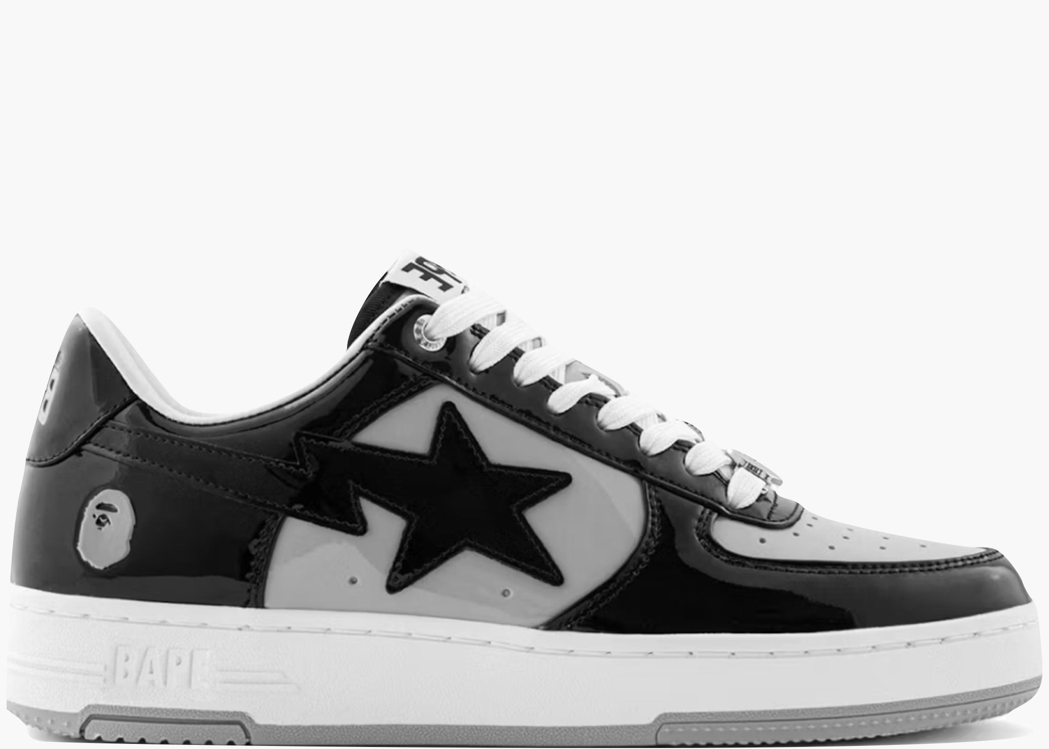 A Bathing Ape Bape Sta #4 Black Grey 001FWL801304-BLK Hype Clothinga Limited Edition