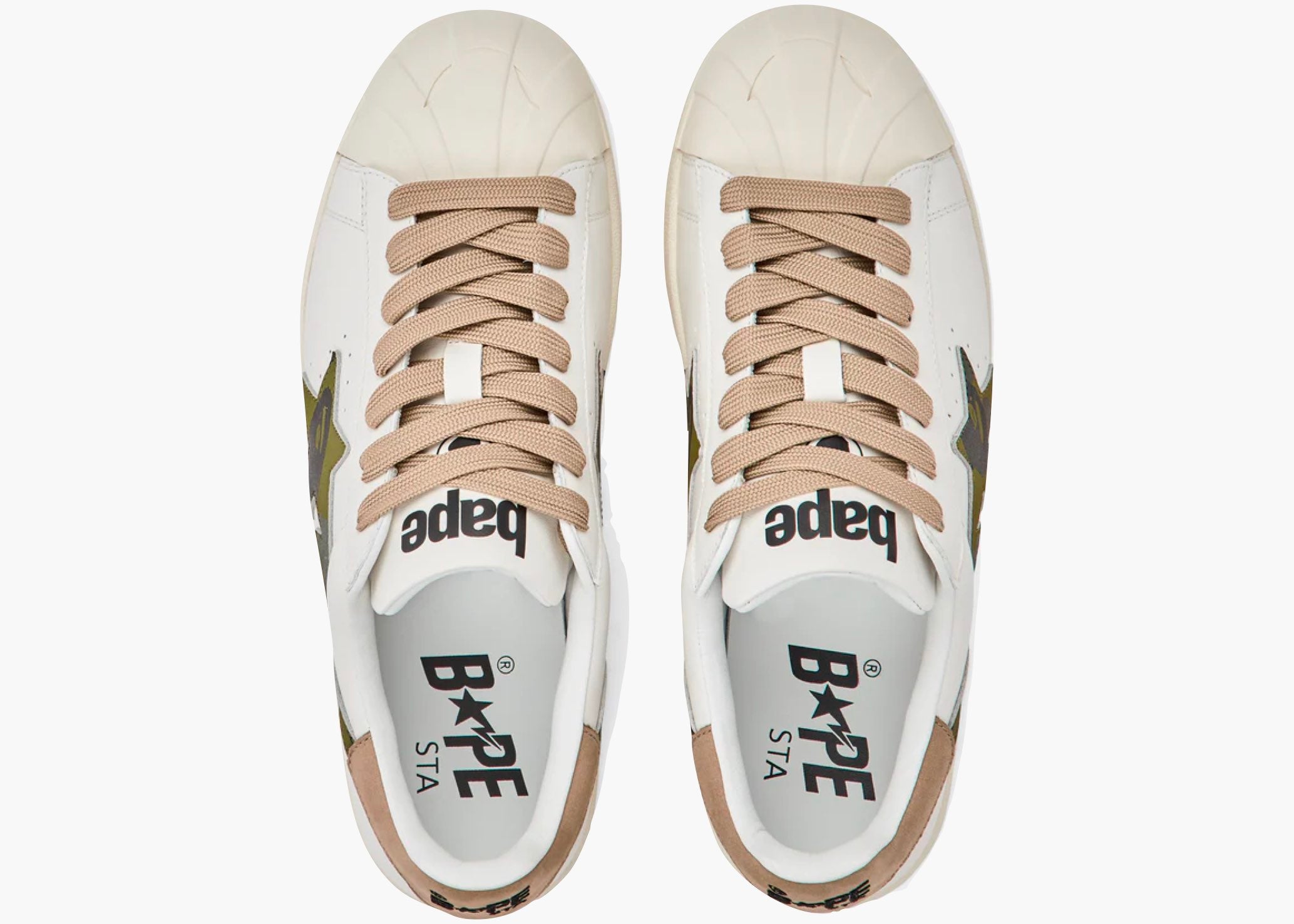 A Bathing Ape Skull Sta White Beige Hype Clothinga Limited Edition