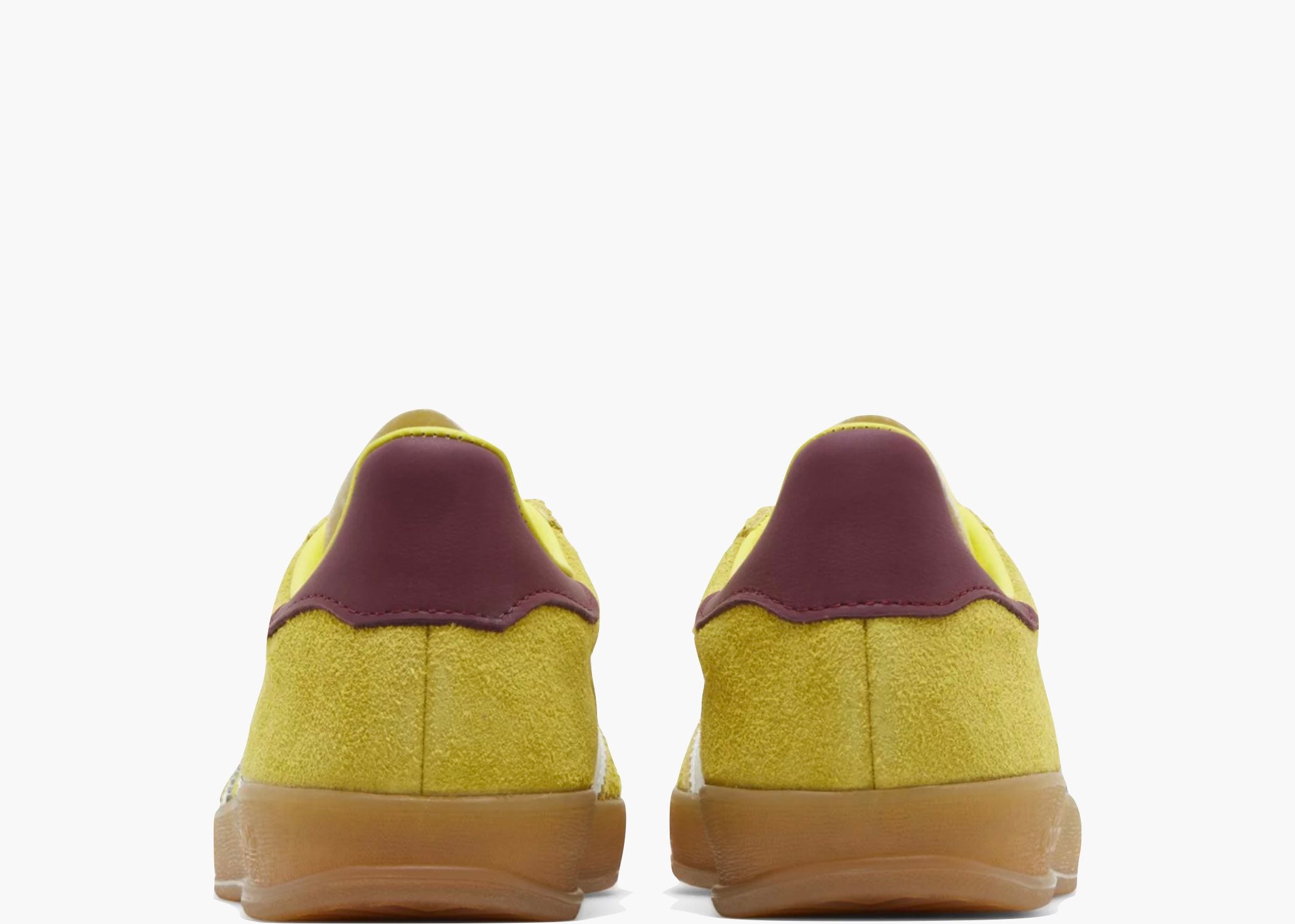 Adidas Gazelle Indoor Bright Yellow Collegiate Burgundy (W) IE7003 Hype Clothinga Limited Edition
