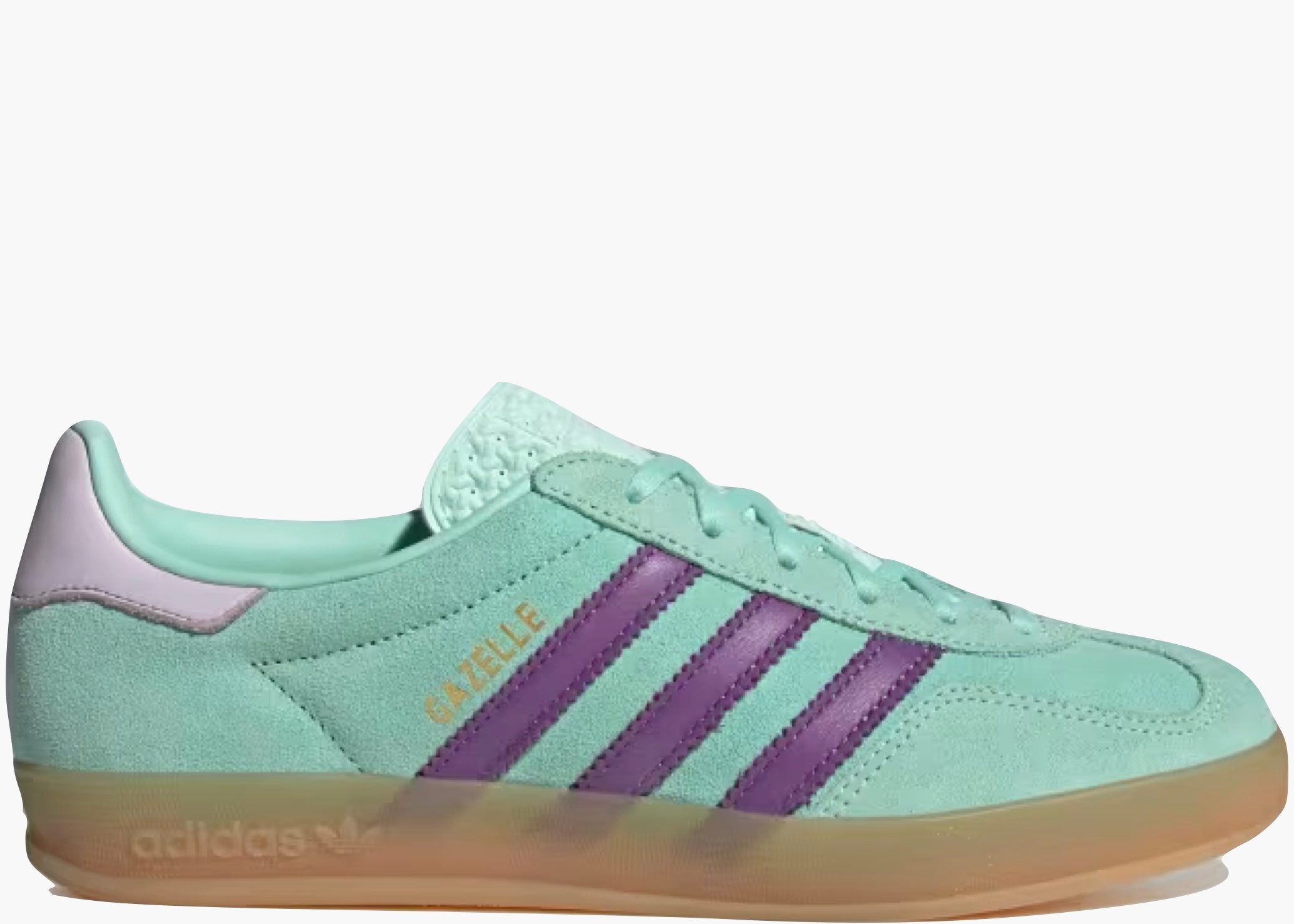 Adidas Gazelle Indoor Clear Mint Active Purple (W) JQ0192 Hype Clothinga Limited Edition