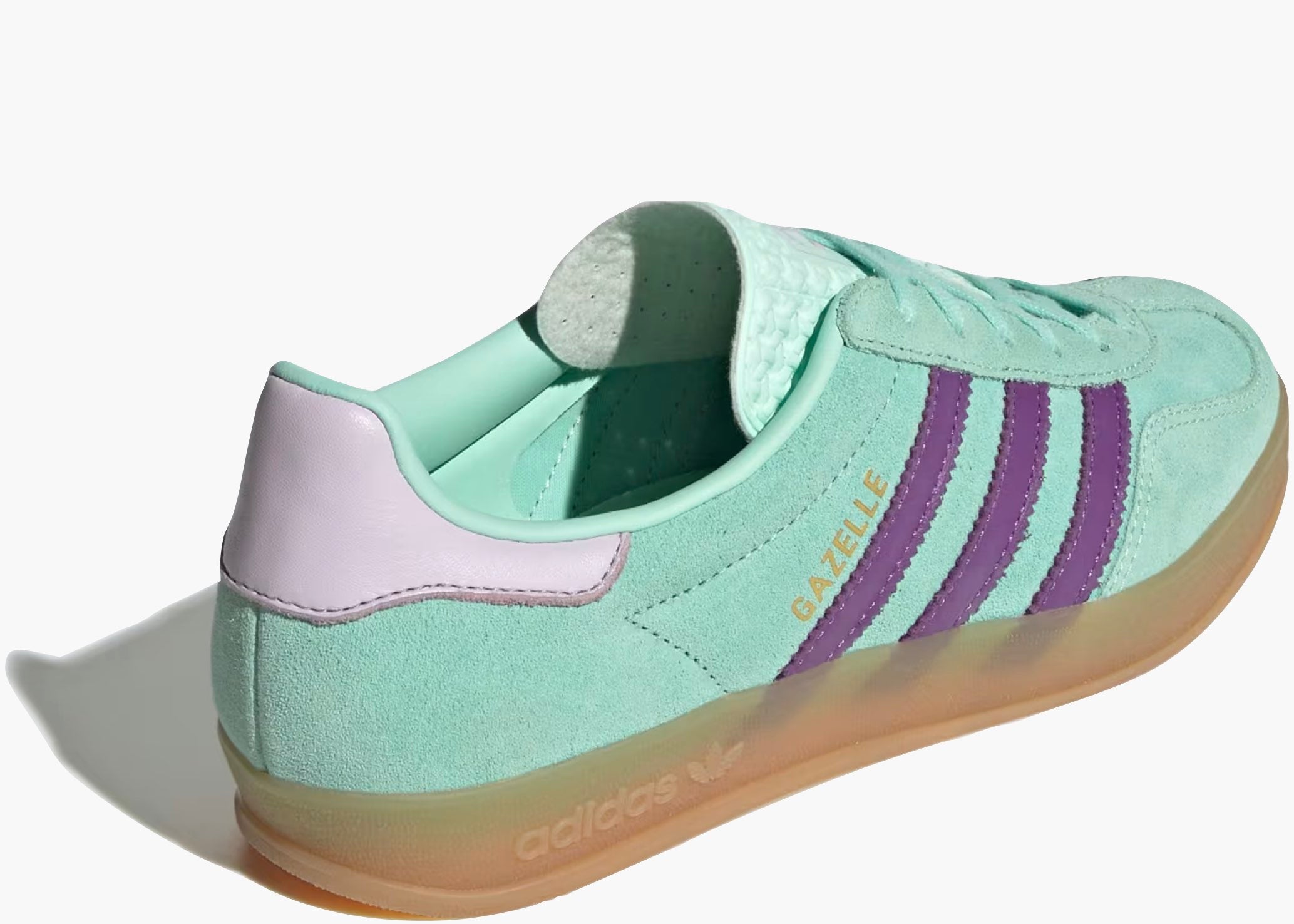 Adidas Gazelle Indoor Clear Mint Active Purple (W) JQ0192 Hype Clothinga Limited Edition