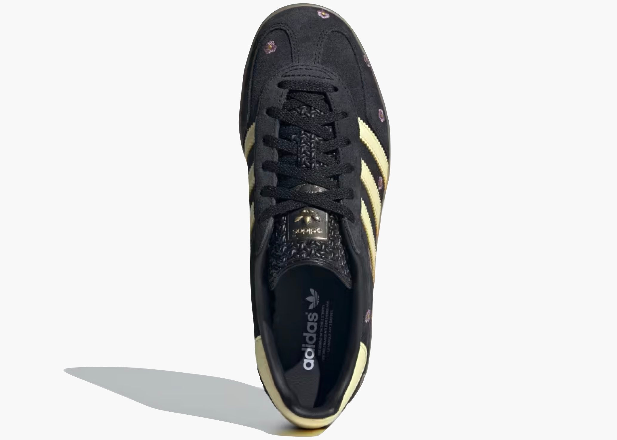 Adidas Gazelle Indoor Core Black Almost Yellow Floral (W) IF4490 Hype Clothinga Limited Edition