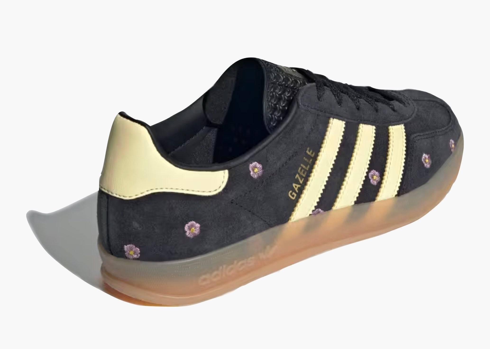 Adidas Gazelle Indoor Core Black Almost Yellow Floral (W) IF4490 Hype Clothinga Limited Edition