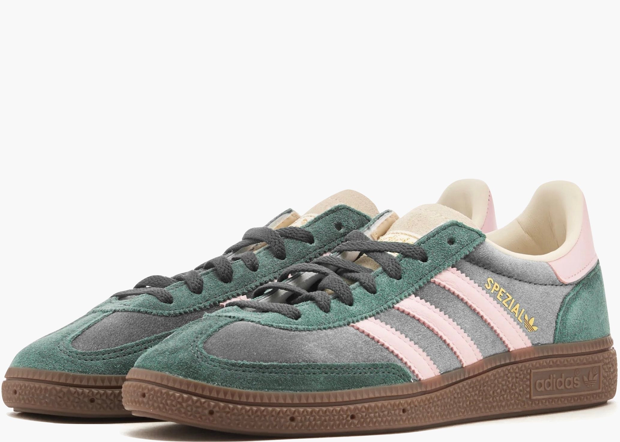 Adidas Handball Spezial Green Pink Velvet (W) JI2648 Hype Clothinga Limited Edition