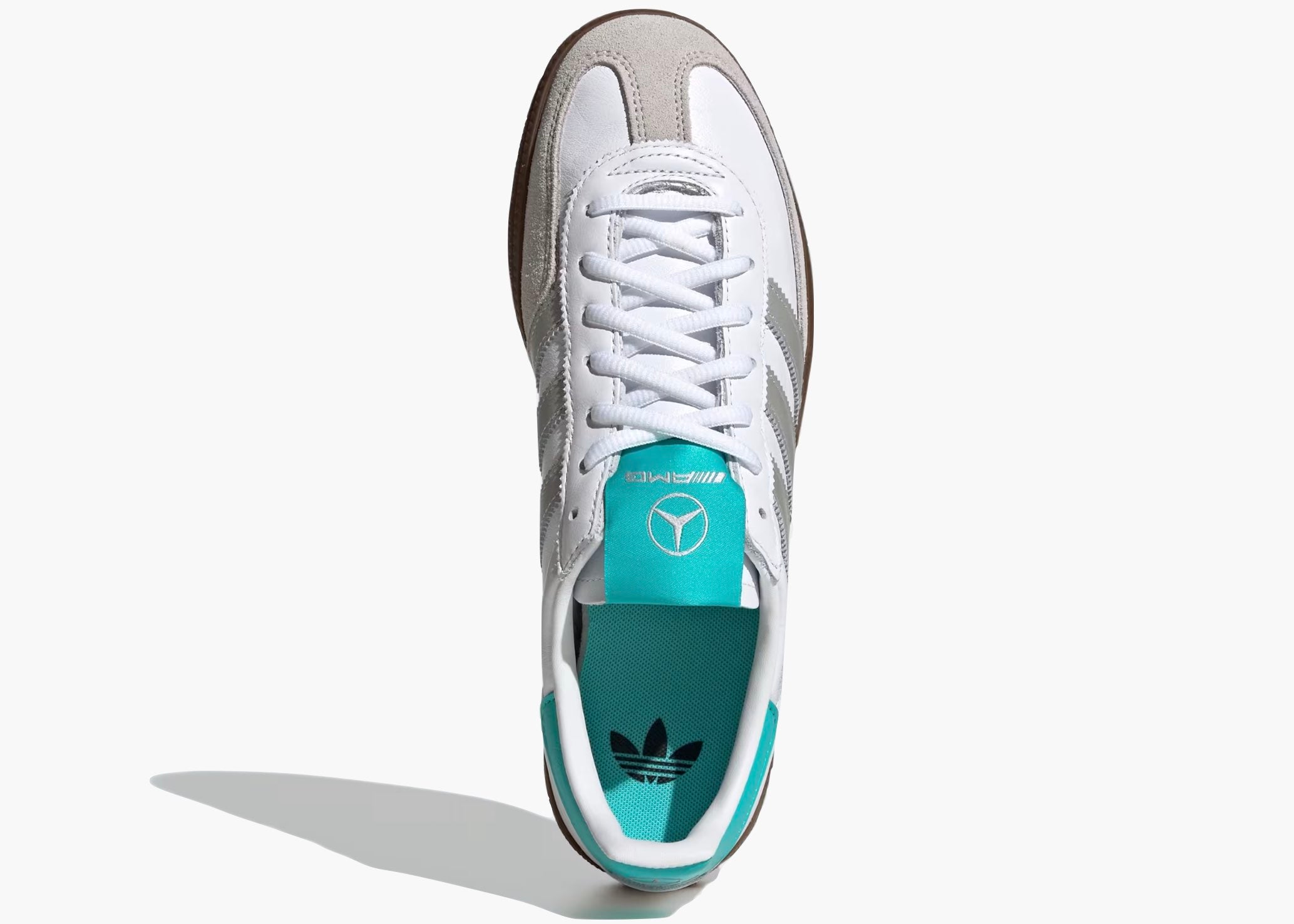 Adidas Handball Spezial Mercedes-AMG Petronas Formula One Team White Silver KJ1178 Hype Clothinga Limited Edition