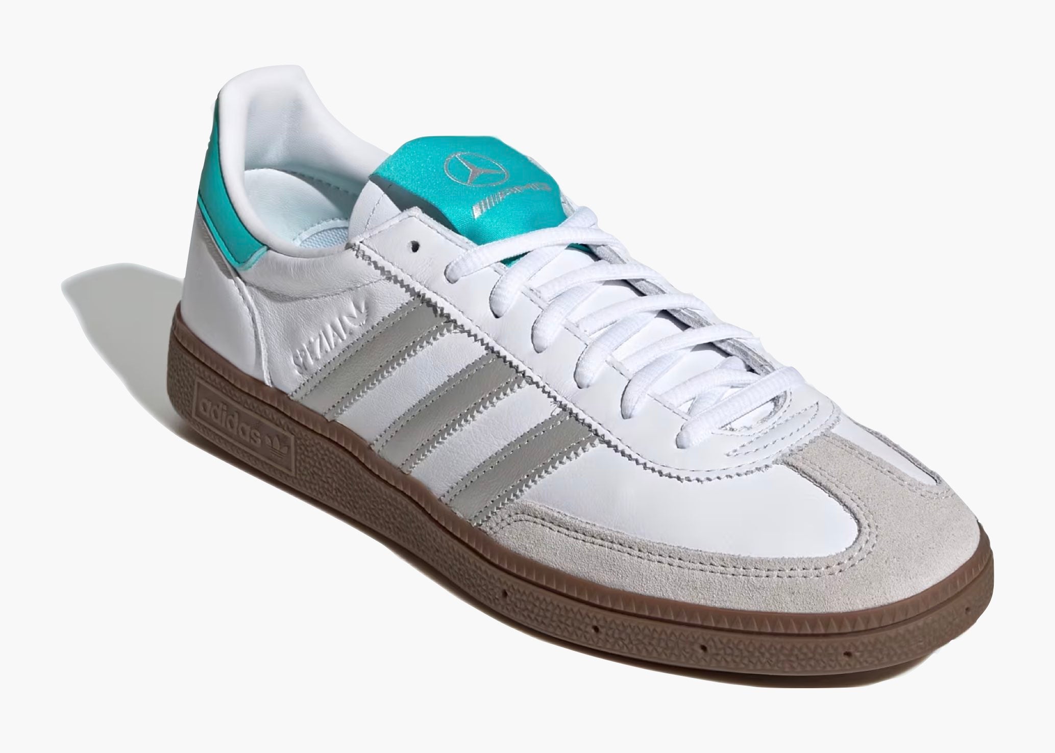 Adidas Handball Spezial Mercedes-AMG Petronas Formula One Team White Silver KJ1178 Hype Clothinga Limited Edition