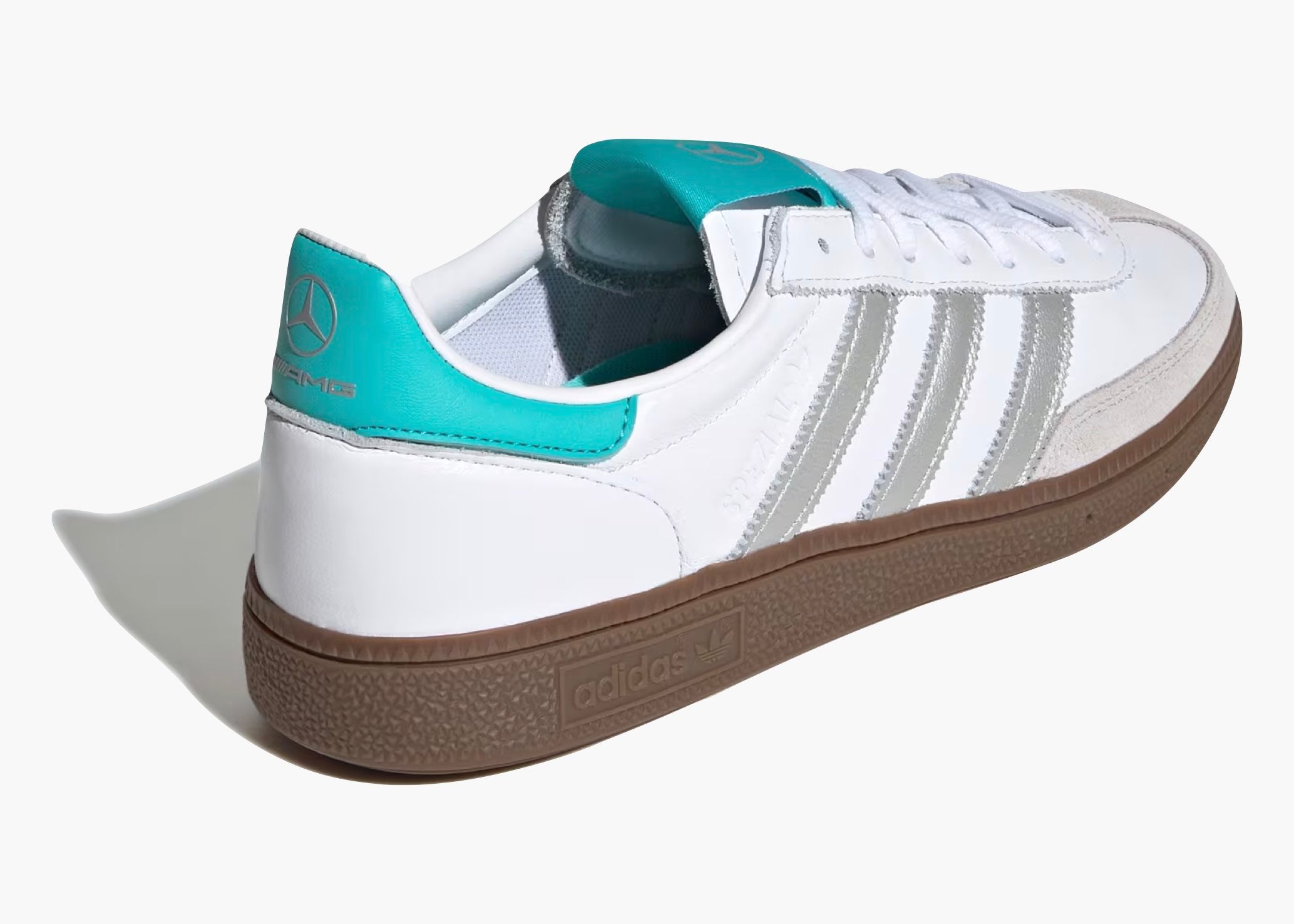 Adidas Handball Spezial Mercedes-AMG Petronas Formula One Team White Silver KJ1178 Hype Clothinga Limited Edition