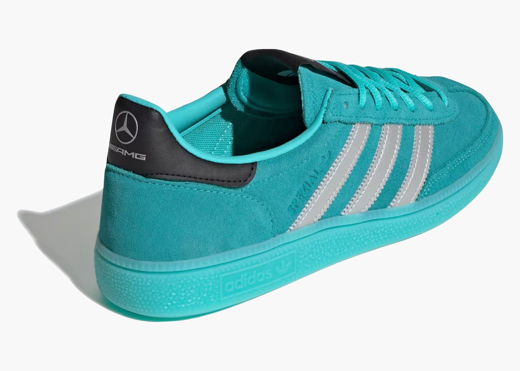Adidas Handball Spezial Mercedes-AMG Petronas Formula Uno Team Semi Mint Rush KJ1186 Hype Clothinga Limited Edition
