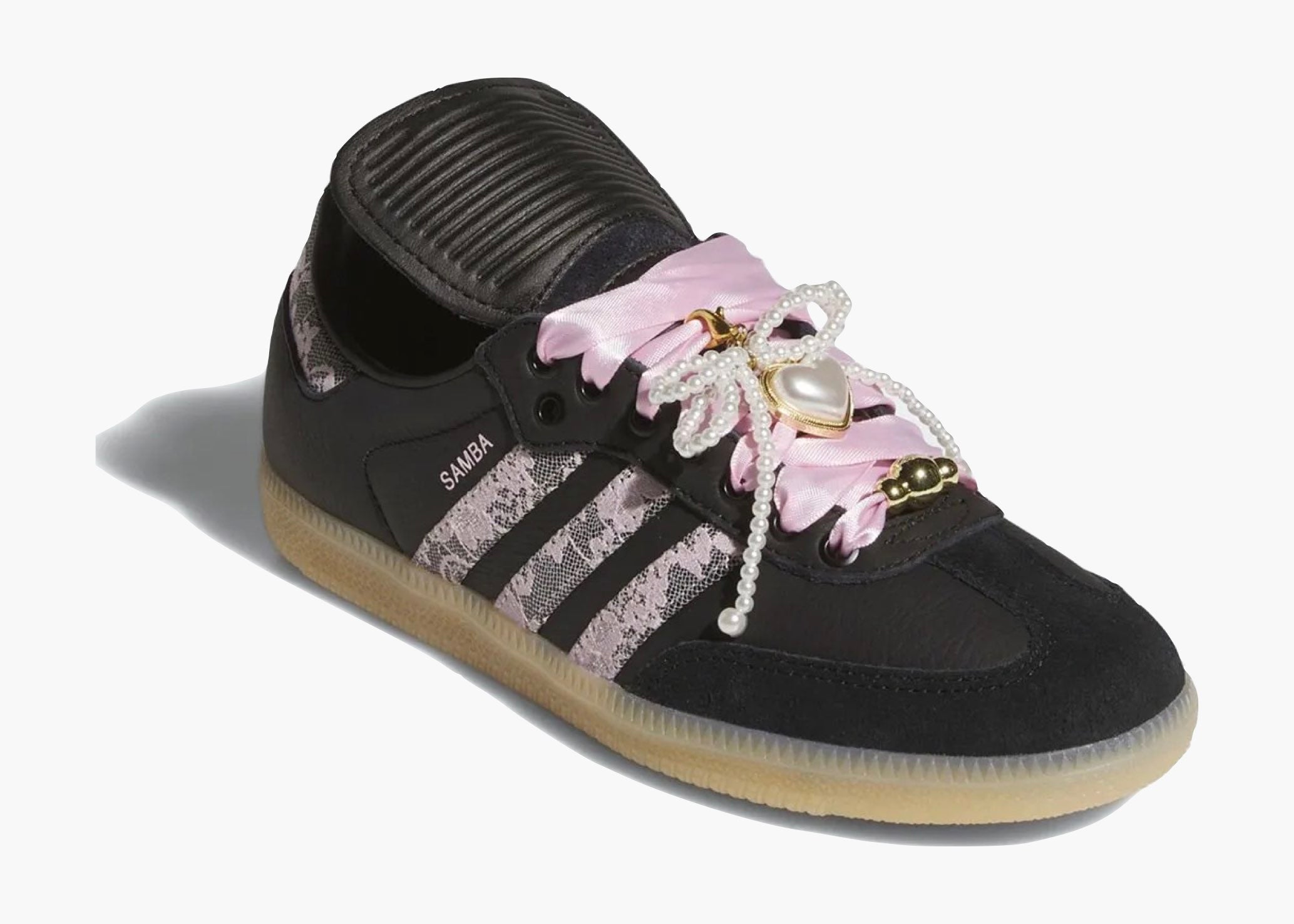 Adidas Samba LT Black Pink Floral Pearls (W) KJ6086 Hype Clothinga Limited Edition