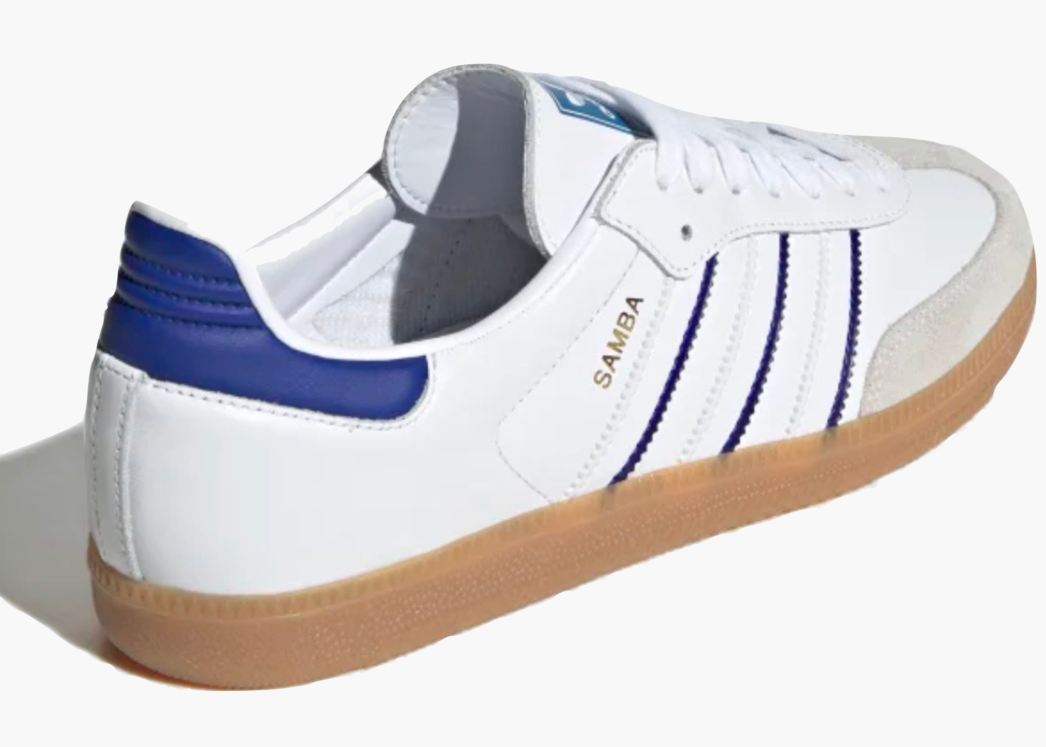 Adidas Samba Leather Cloud White Lucid Blue IG2339 Hype Clothinga Limited Edition