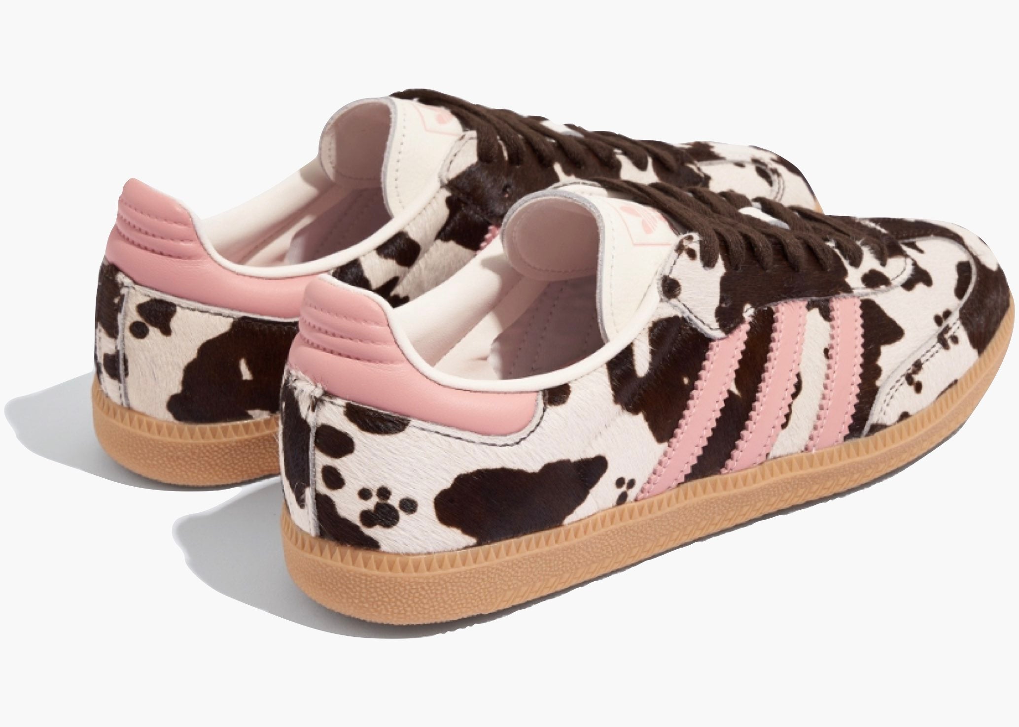 Adidas Samba OG Cow Print Dark Brown Wonder Mauve (W) KK2239 Hype Clothinga Limited Edition