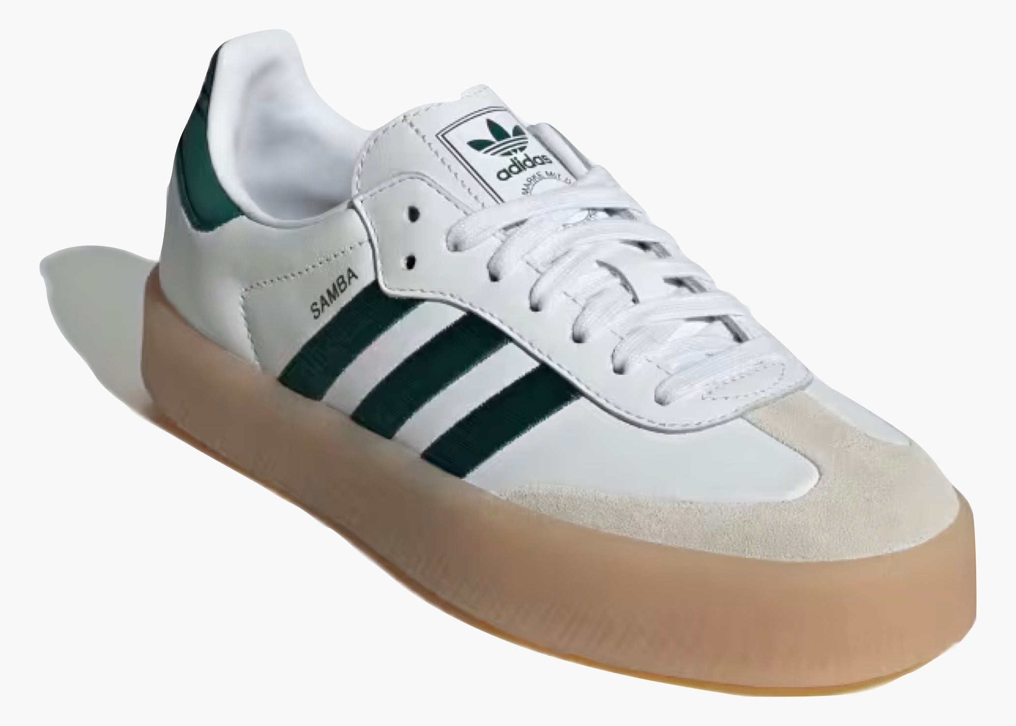 Adidas Sambae White Collegiate Green Gum ID0440 Hype Clothinga Limited Edition