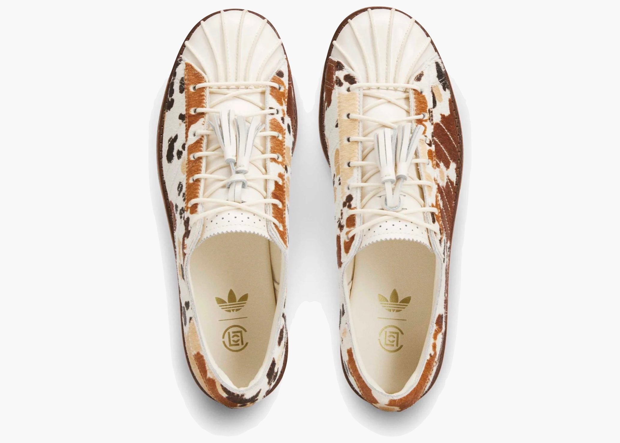 Adidas Superstar Dress Shoe CLOT by Edison Chen Cow Print JS5024 Hype Clothinga Limited Edition
