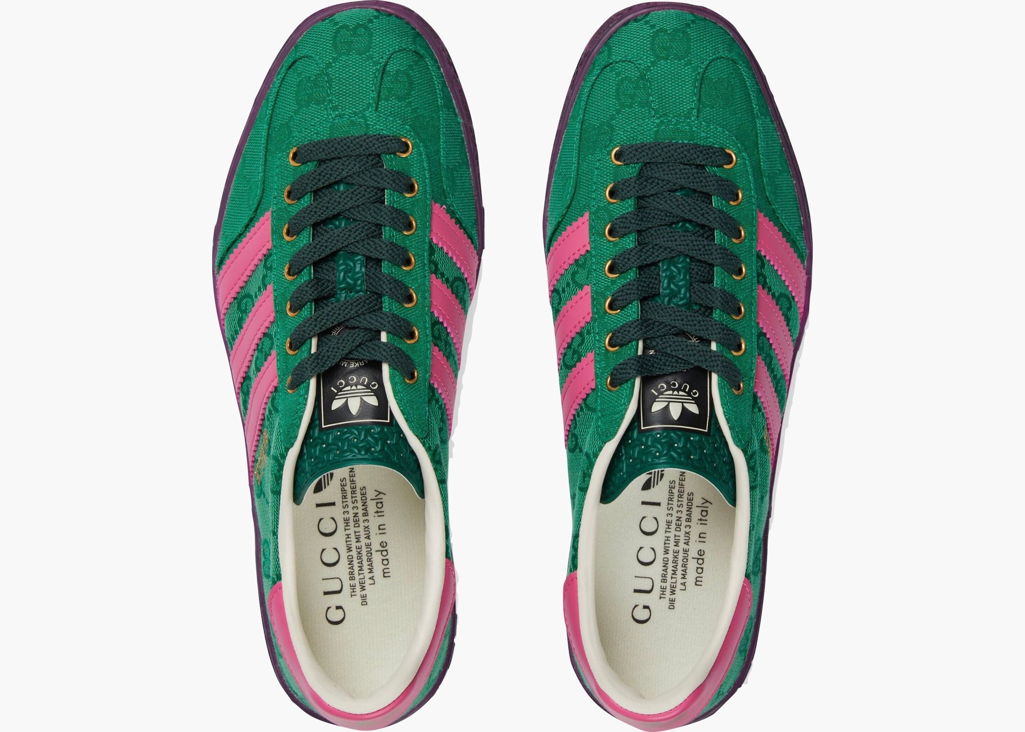 Adidas x Gucci Gazelle Green GG Monogram (W) IE4795 Hype Clothinga Limited Edition