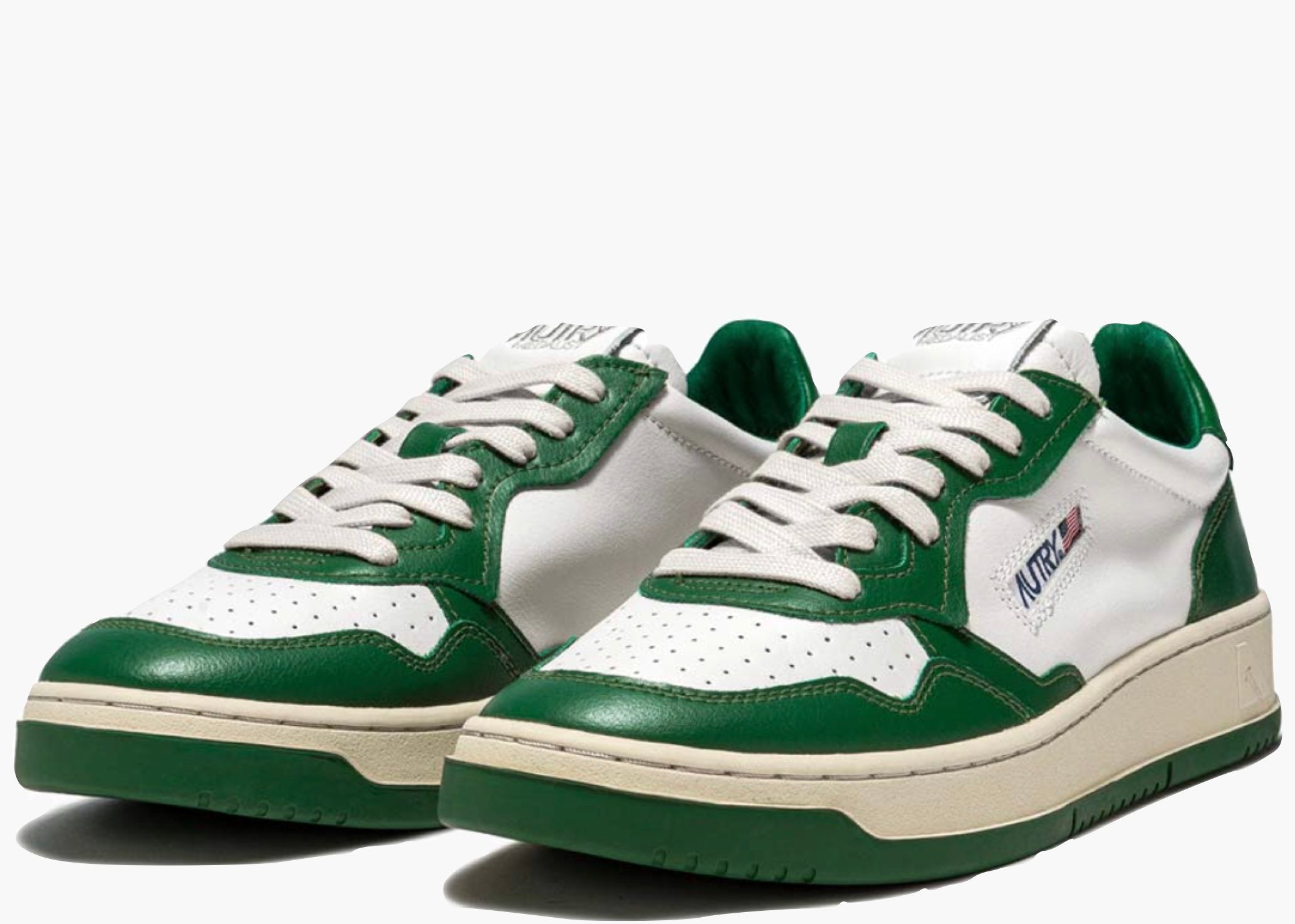 Autry Medalist Leather Low Green White AULM-WB03 Hype Clothinga Limited Edition
