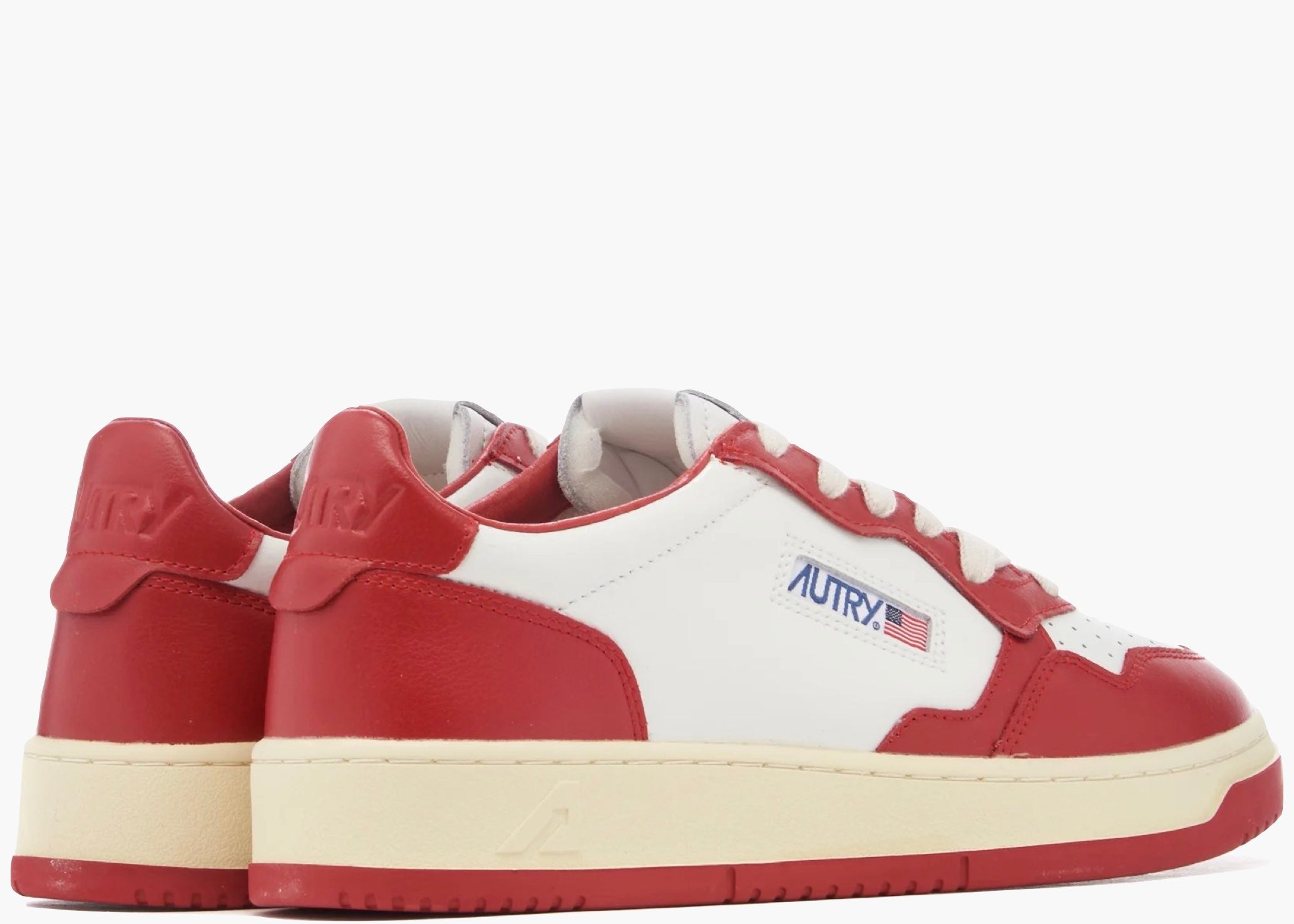 Autry Medalist Leather Low Red White  AULM-WB02 Hype Clothinga Limited Edition