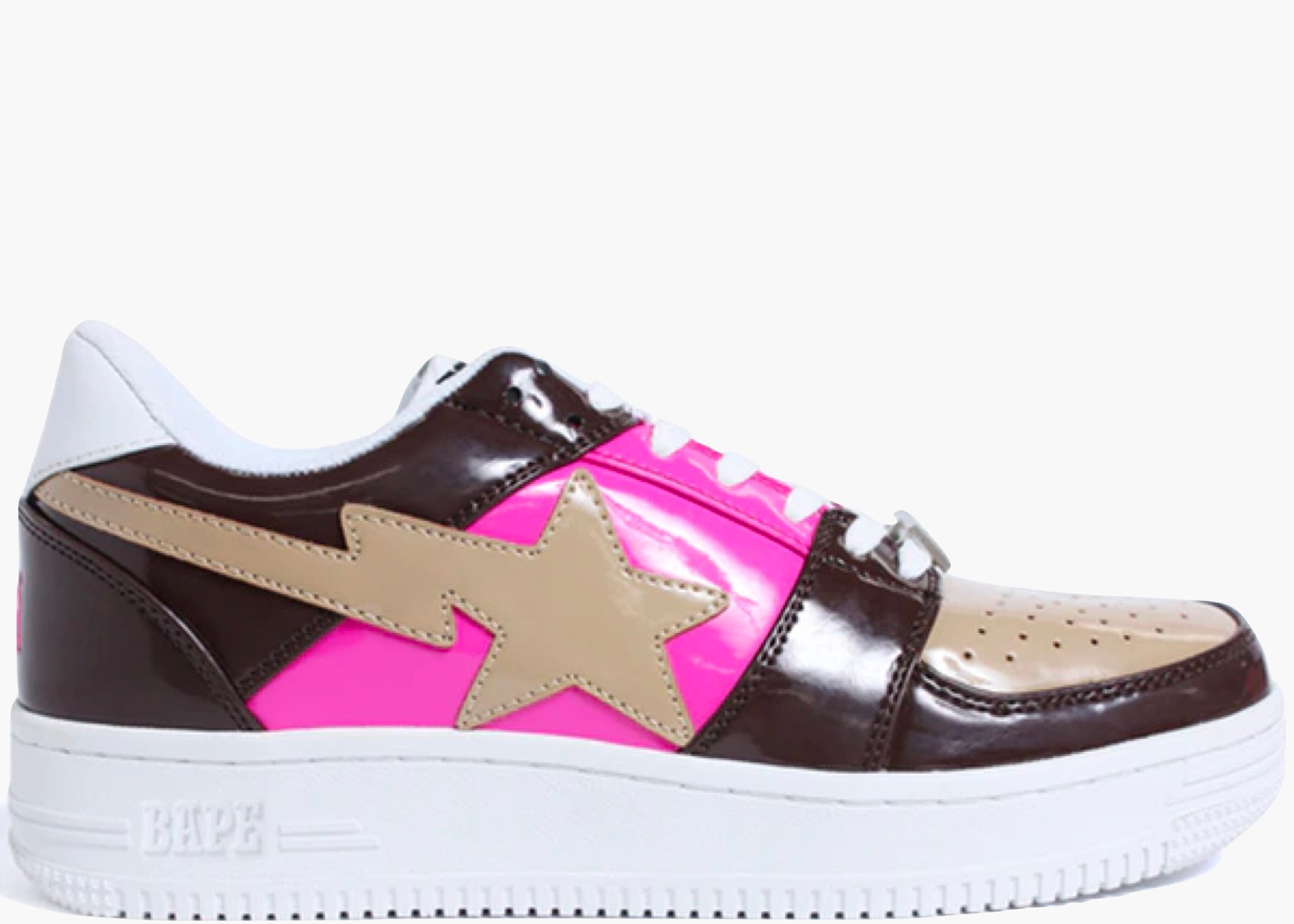 Bape Sta A Bathing Ape Brown Pink Beige 001FWD801001XBRW Hype Clotinga
