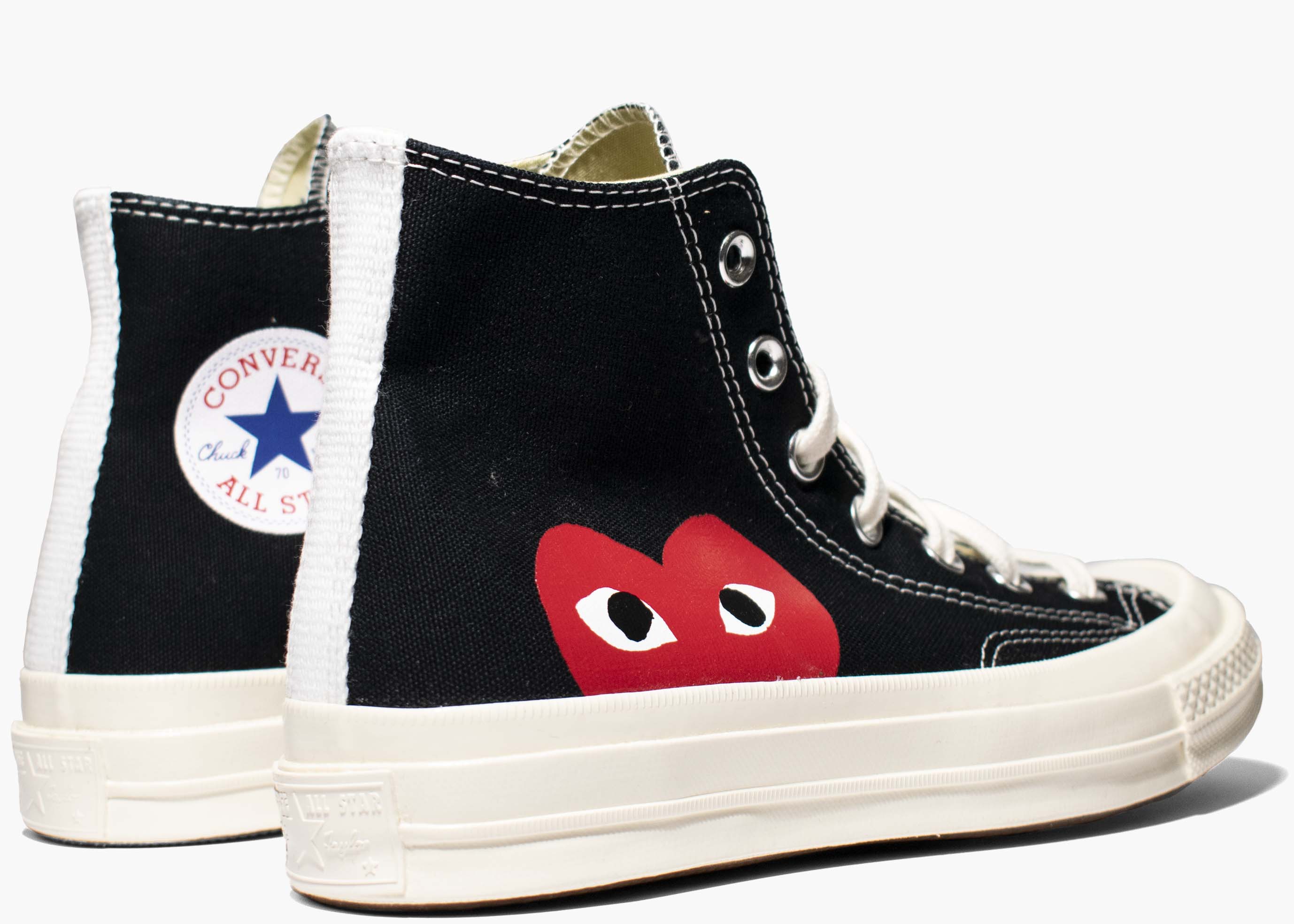 Converse Chuck Taylor All-Star 70s Hi Comme des Garcons PLAY Black 150204C Hype Clothinga Limited Edition