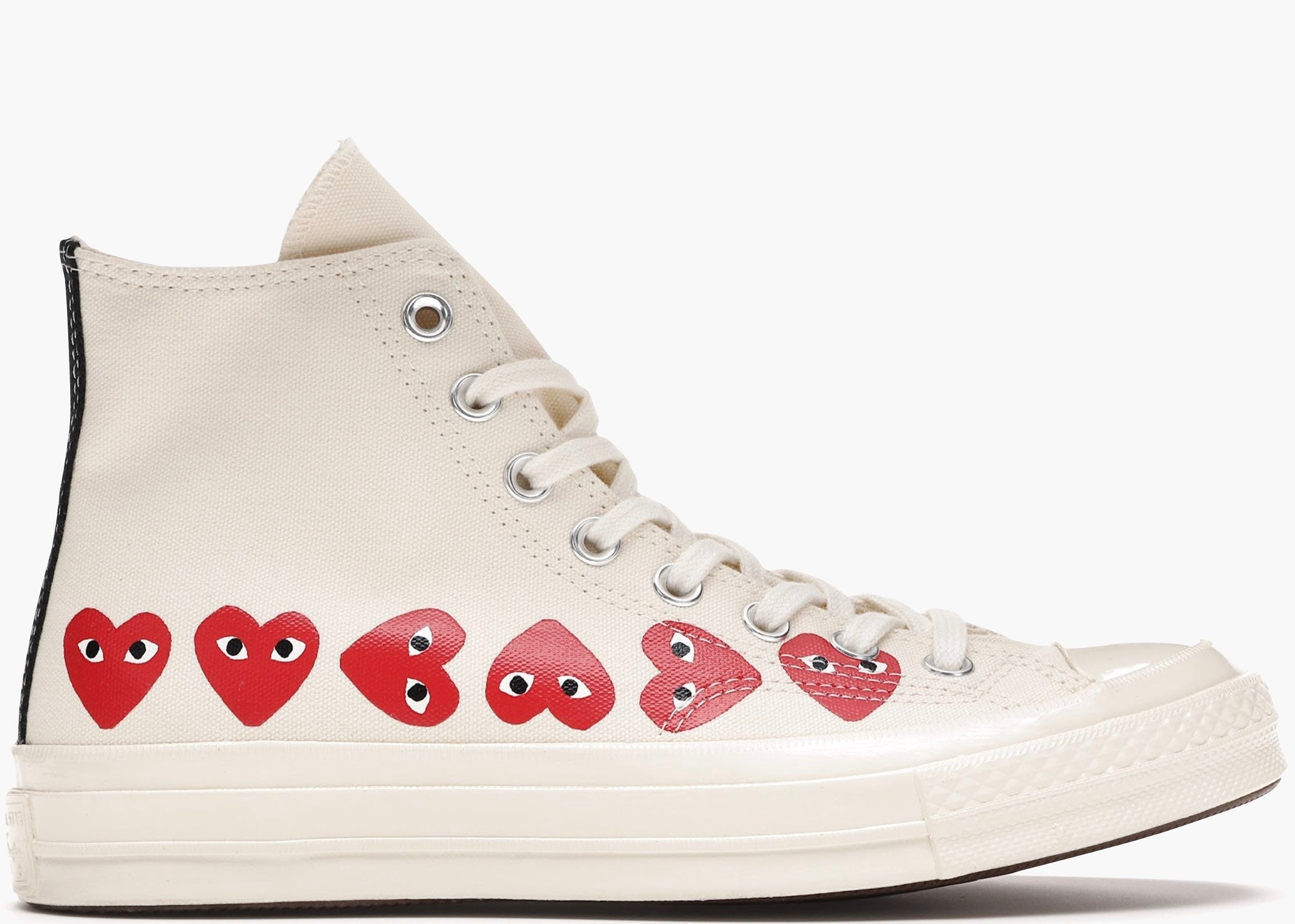 Converse Chuck Taylor All-Star 70s Hi Comme des Garcons Play Multi-Heart White