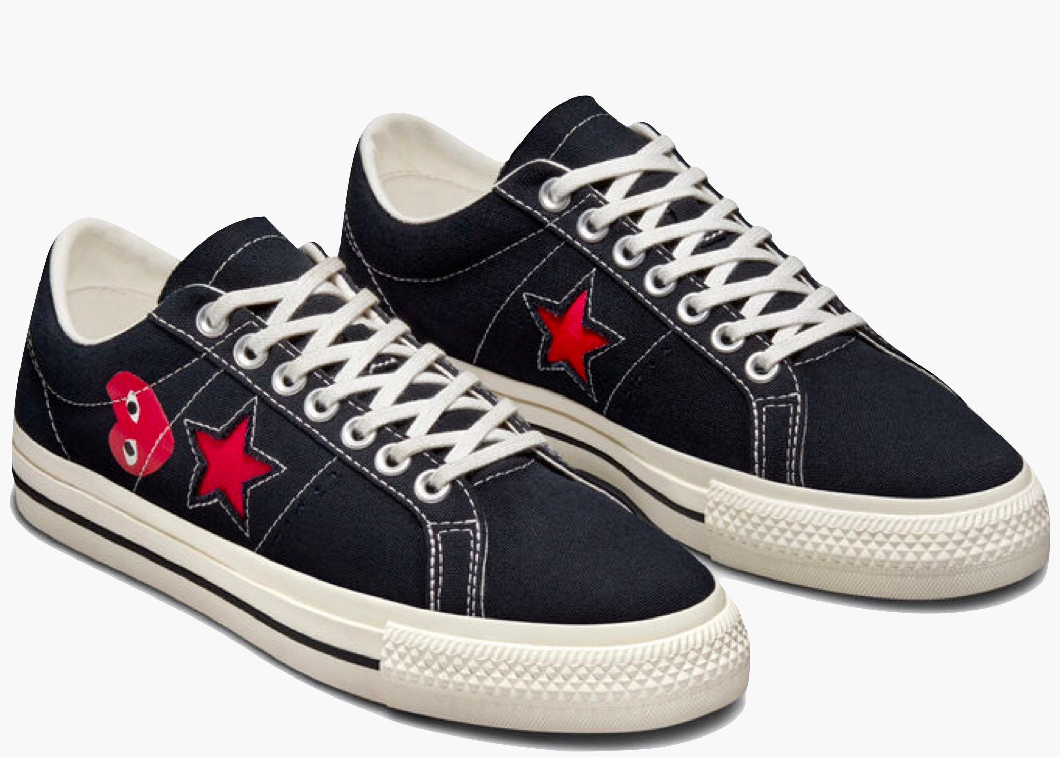 Converse One Star Ox Comme des Garcons PLAY Black Hype clothinga Limited Edition
