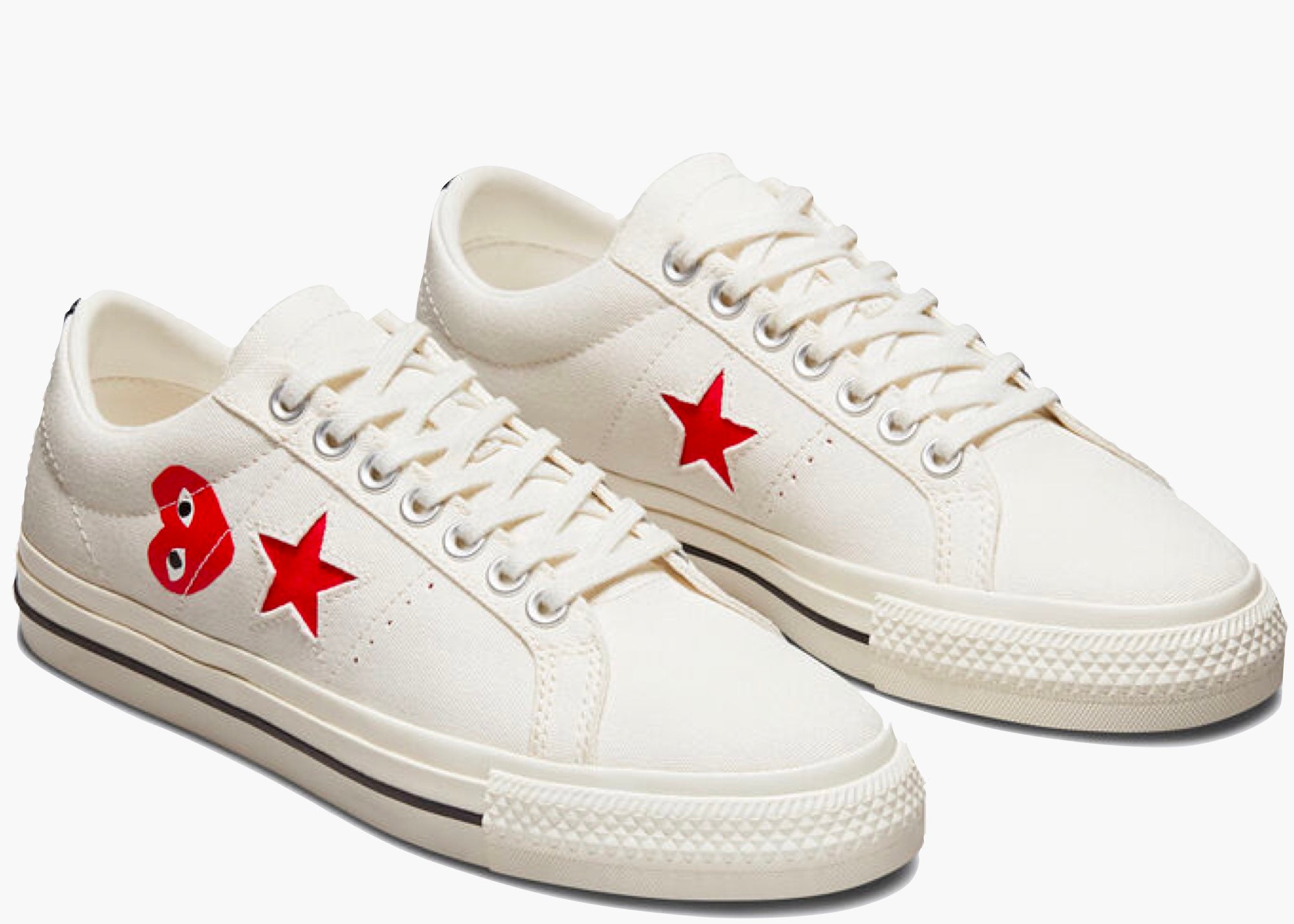 Converse One Star Ox Comme des Garcons PLAY White Hype clothinga Limited Edition