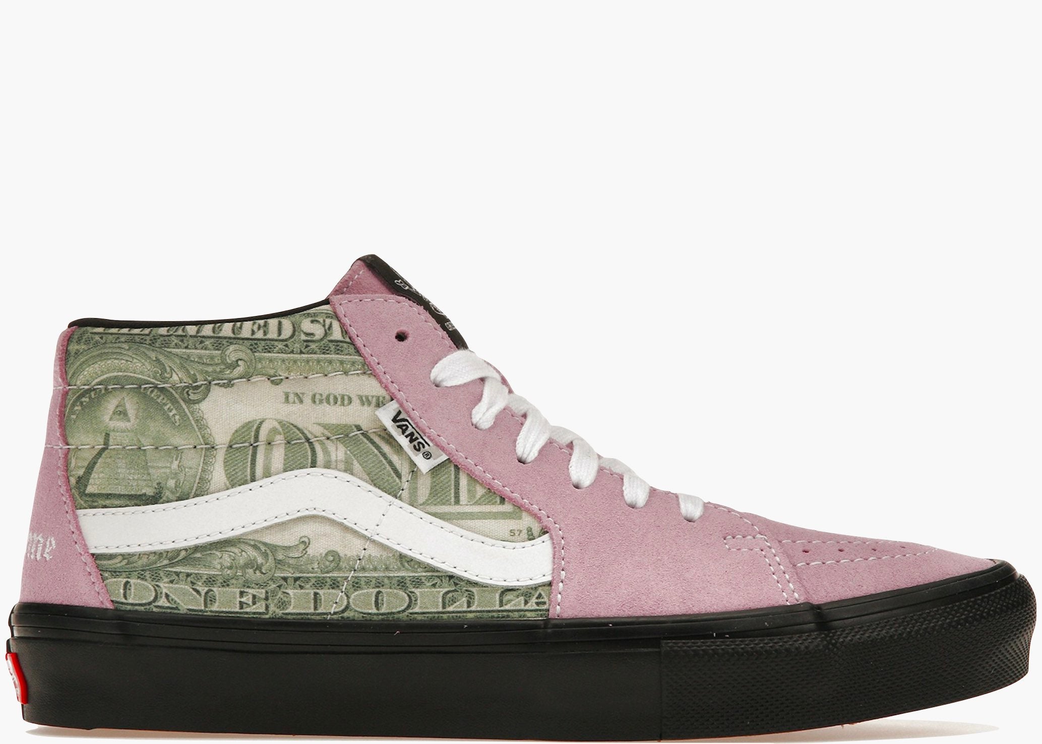 Vans Skate Grosso Mid Supreme Dollar Pink VSGMSDP Hype Clothinga Limited Edition
