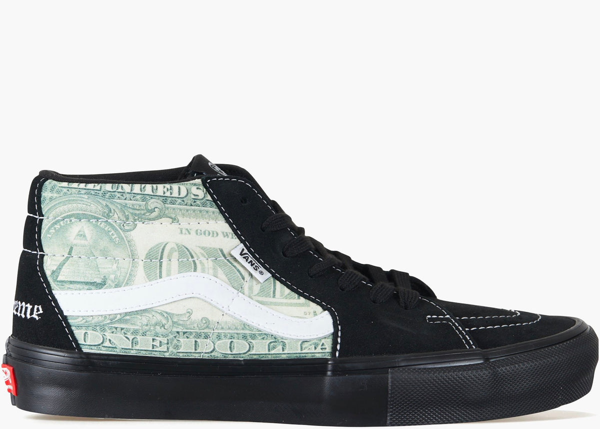 Vans Skate Grosso Mid Supreme Dollar Black VSGMSDB Hype Clothinga Limited Edition