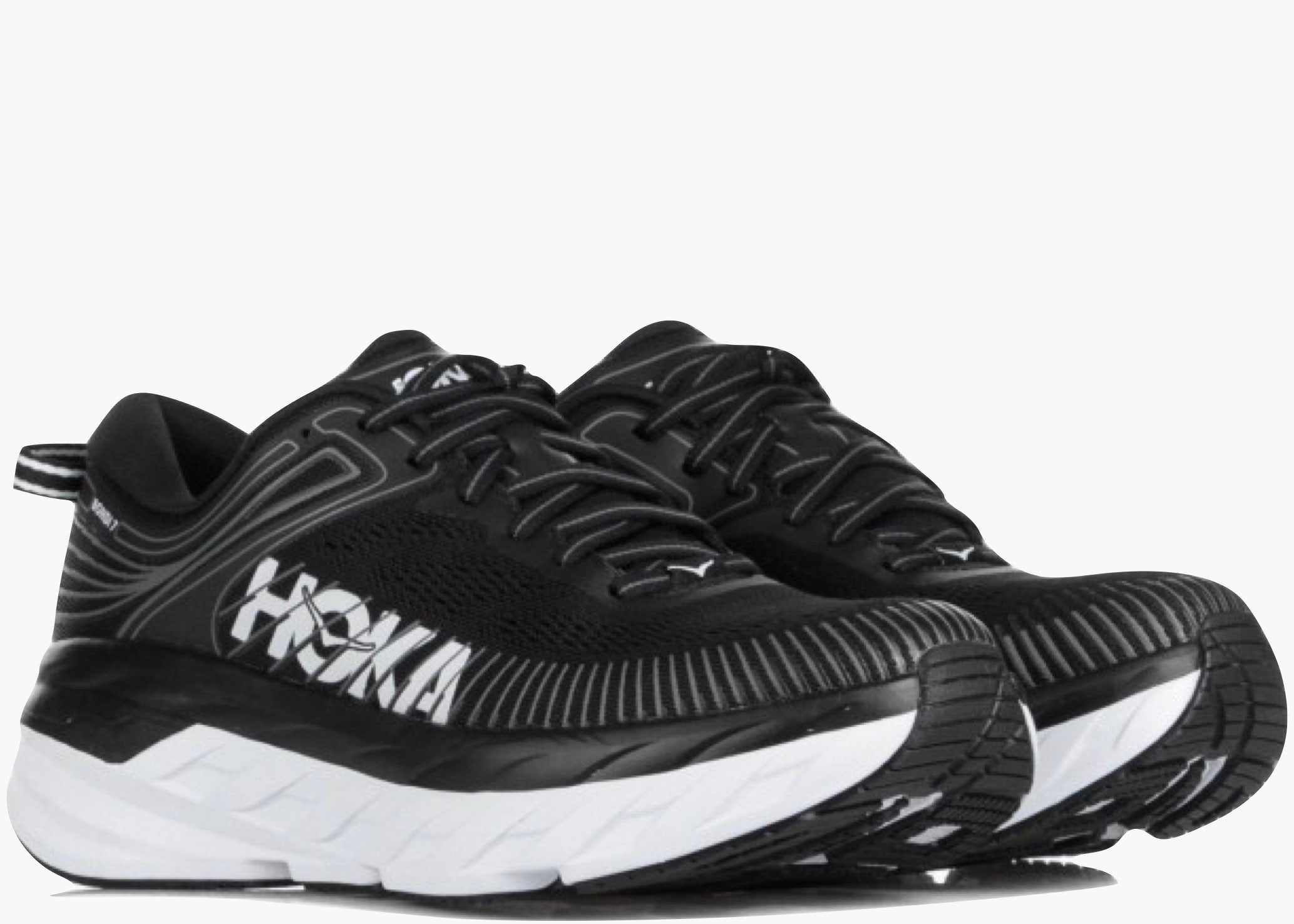 Hoka One One Bondi 7 Black White Hype Clothinga Limited Edition