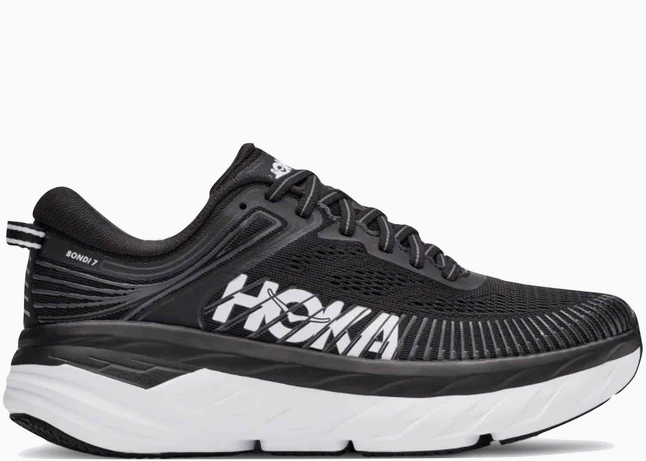 Hoka One One Bondi 7 Black White Hype Clothinga Limited Edition