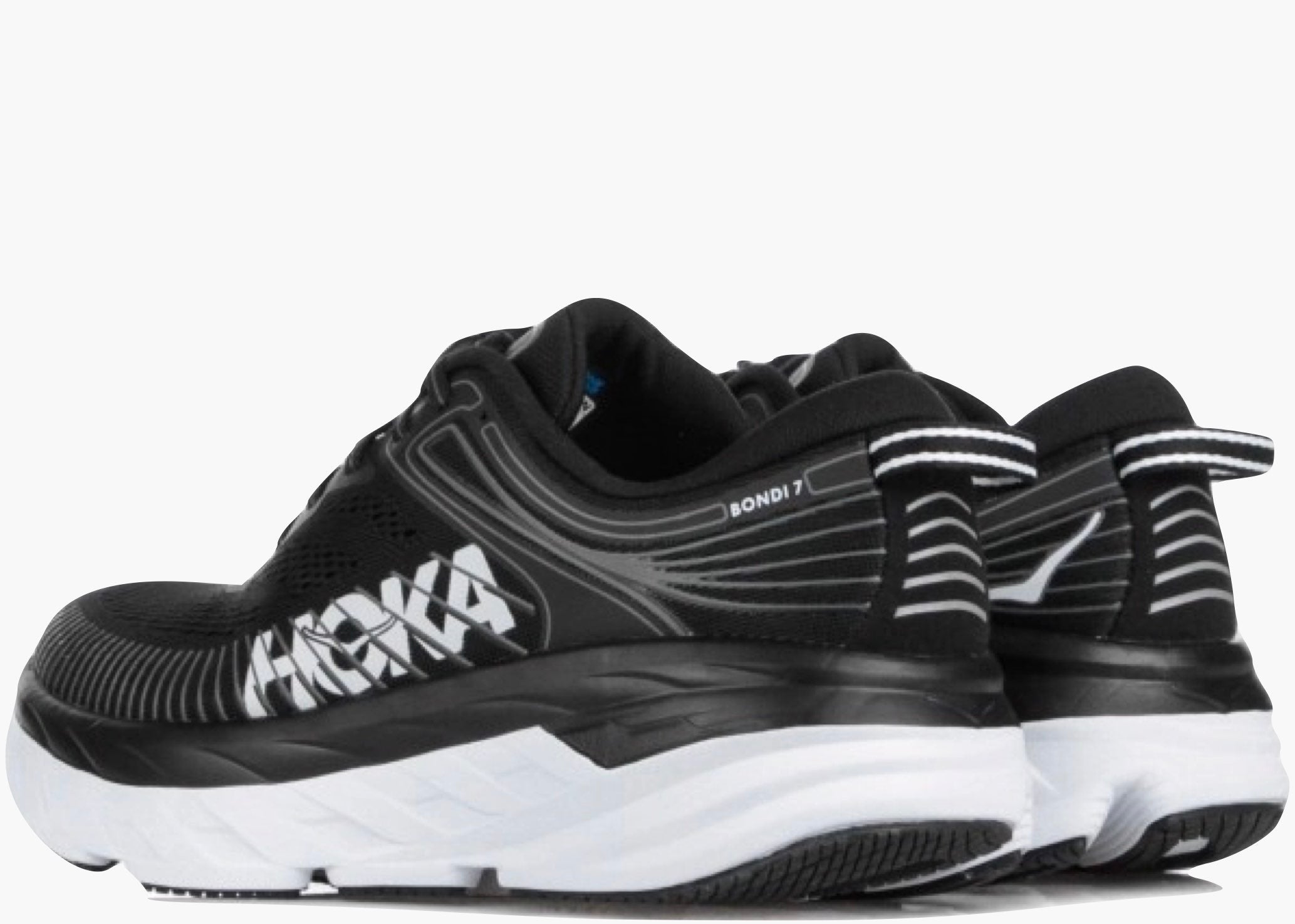Hoka One One Bondi 7 Black White Hype Clothinga Limited Edition