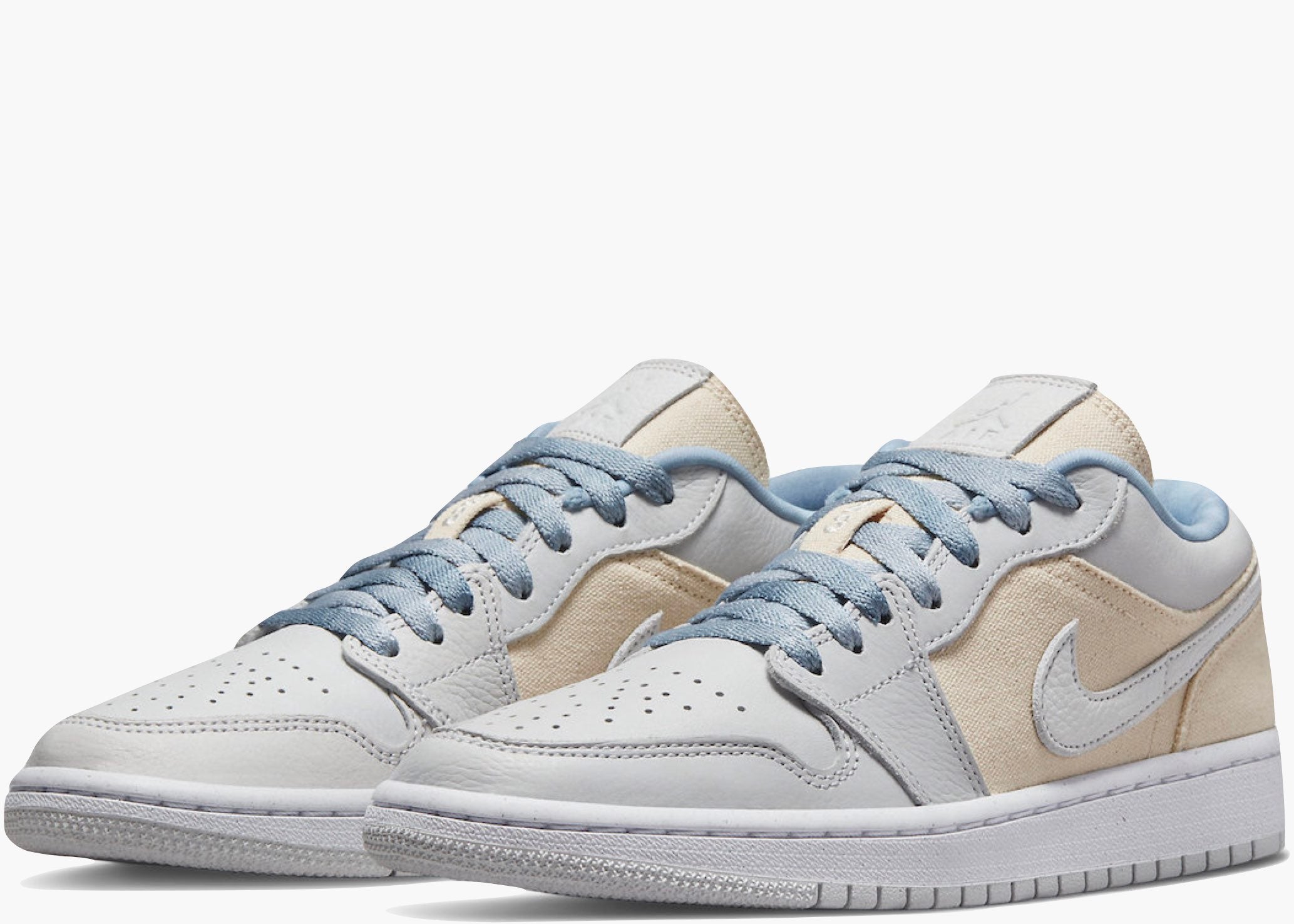 Jordan 1 Low Canvas Grey Cream (W) Hype clothinga Limited Edition