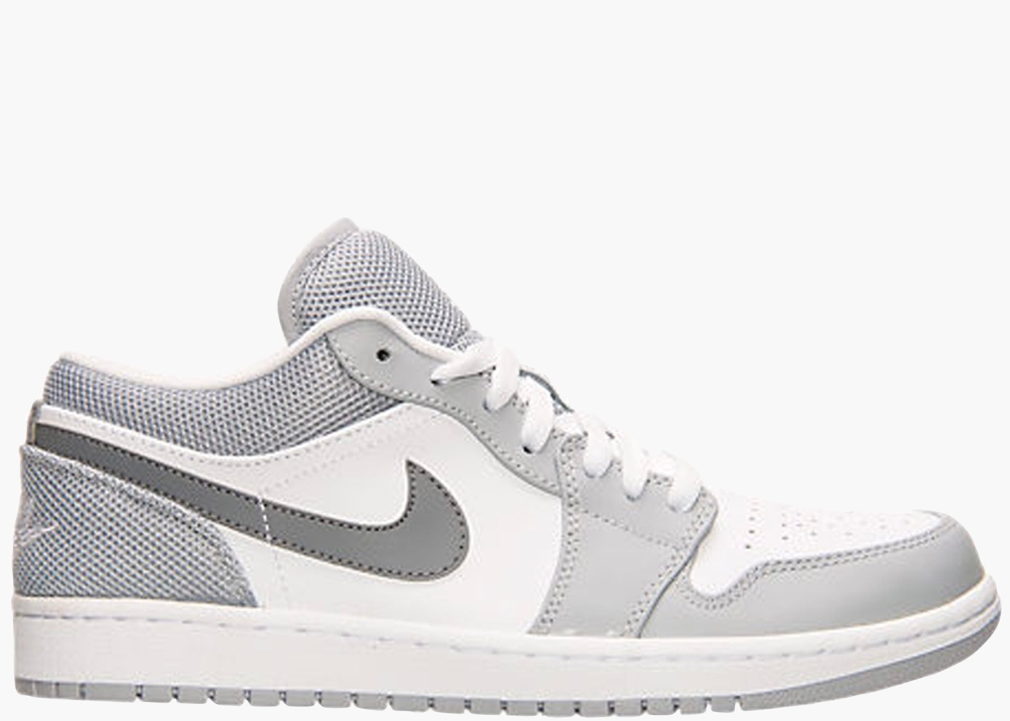 Jordan 1 Low White Cool Grey Wolf Grey 553558-106 Hype Clothinga Limited Edition