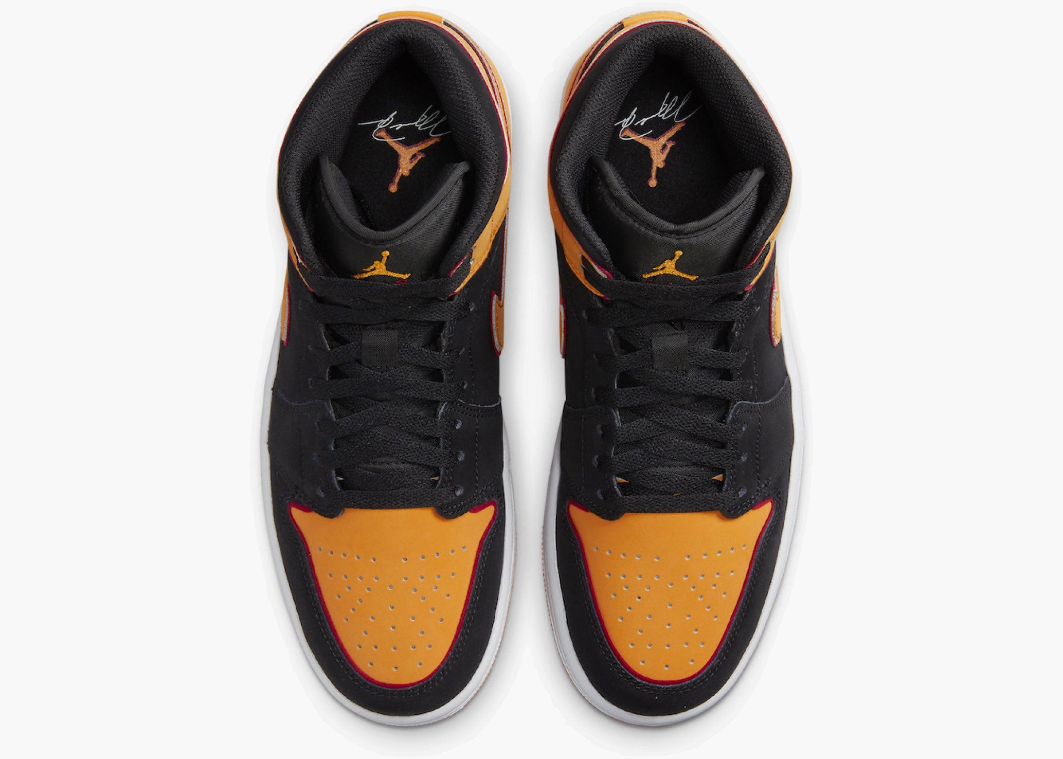 Jordan 1 Mid Fat Tongue Black Orange FJ4923-008 Hype Clothinga Limited Edition.