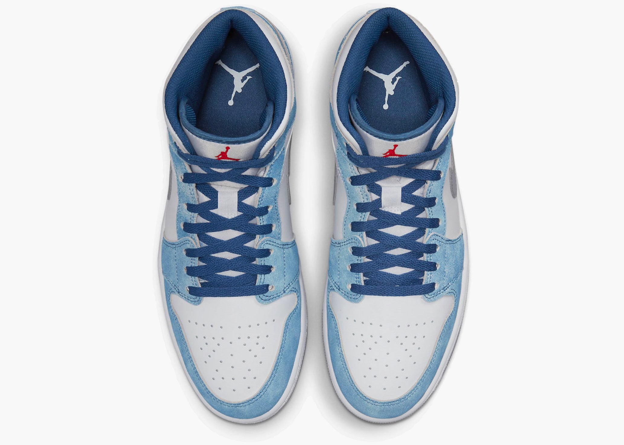 Jordan 1 Mid French Blue Fire Red DN3706-401 Hype Clothinga Limited Edition