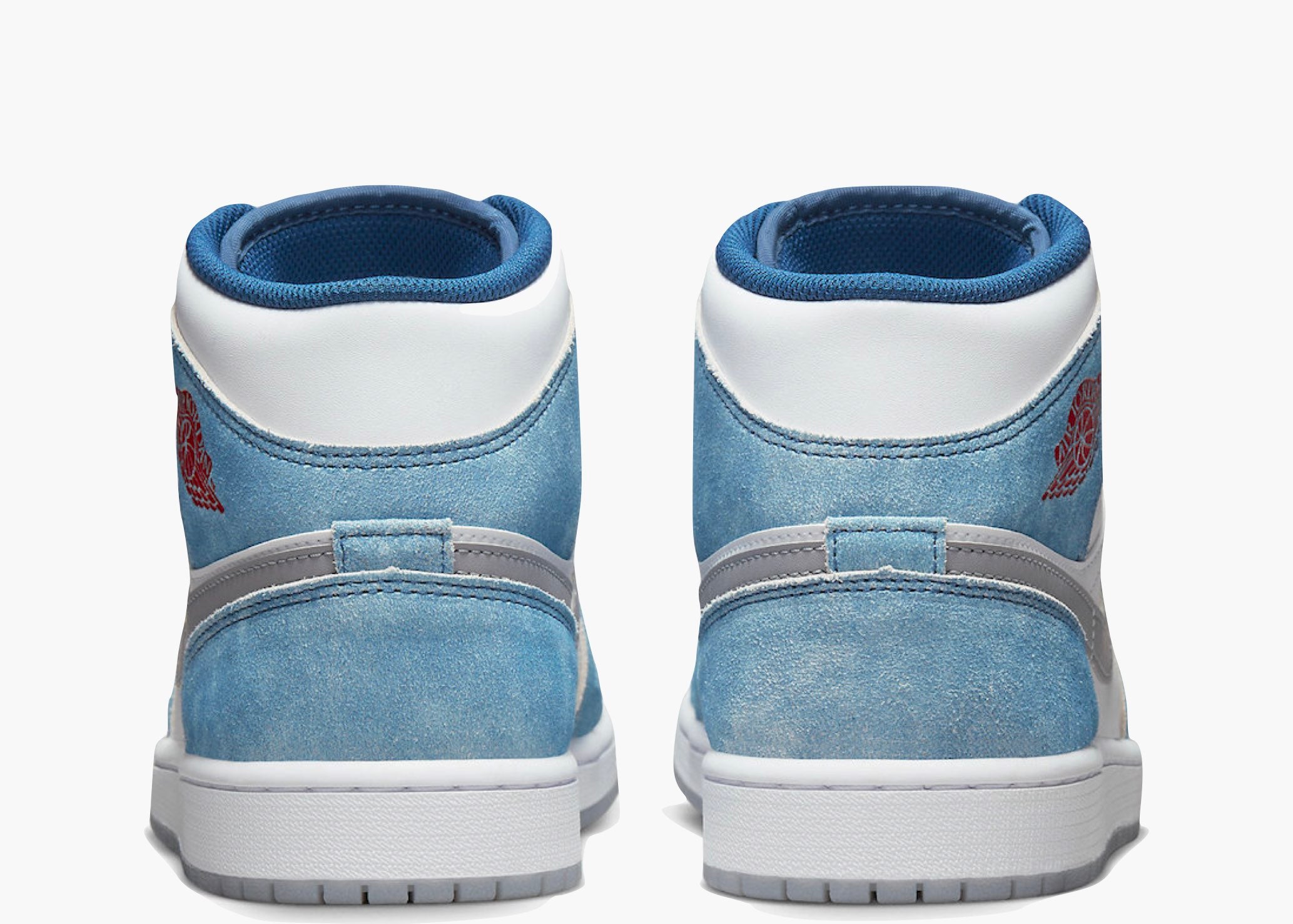 Jordan 1 Mid French Blue Fire Red DN3706-401 Hype Clothinga Limited Edition