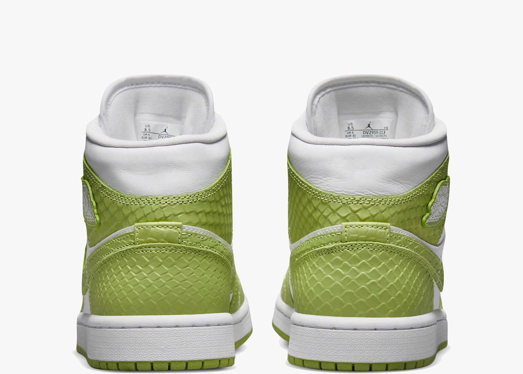 Jordan 1 Mid Green Python (W) Hype Clothinga Limited Edition