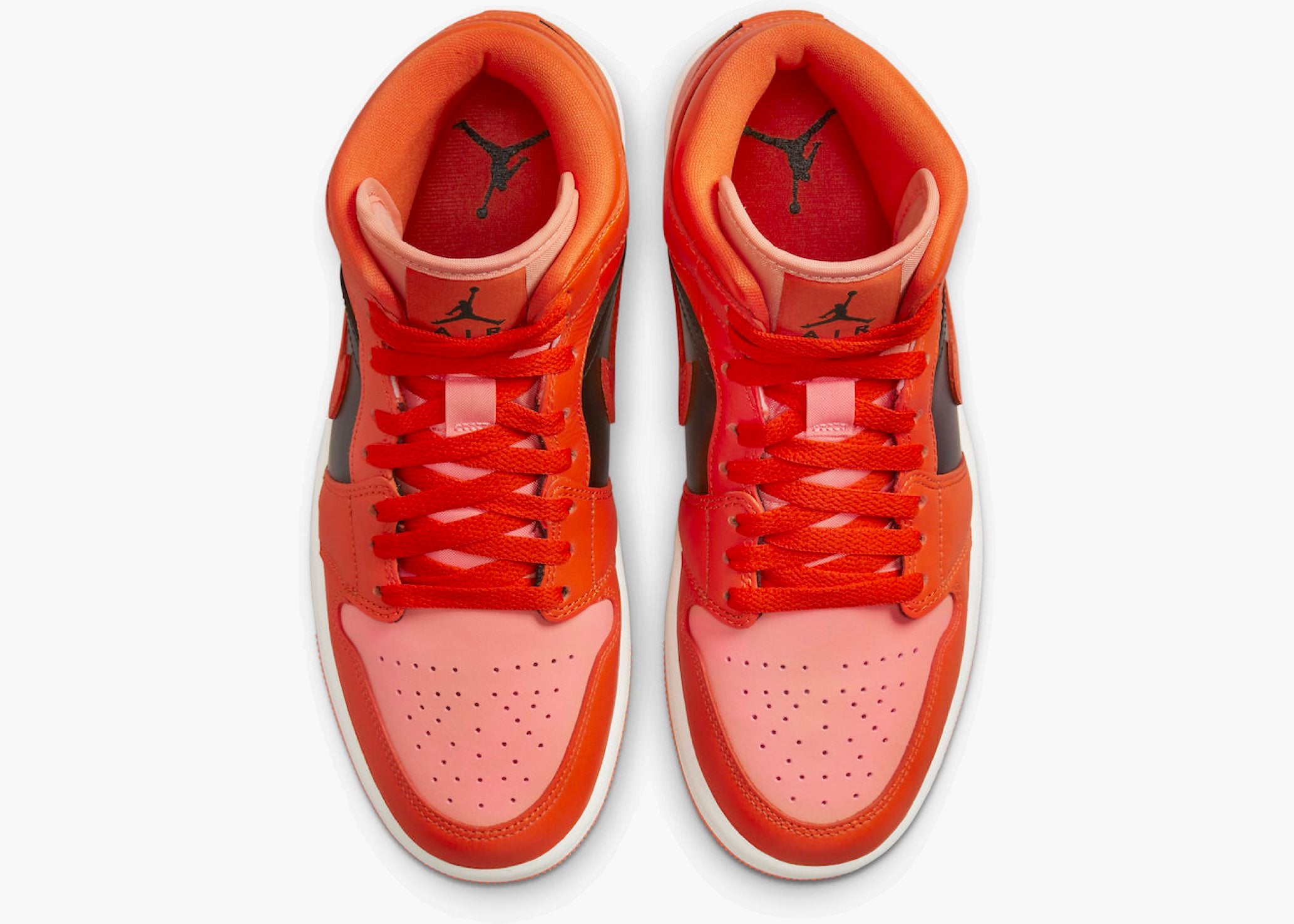 Jordan 1 Mid Orange Black Hype Clothinga Limited Edition