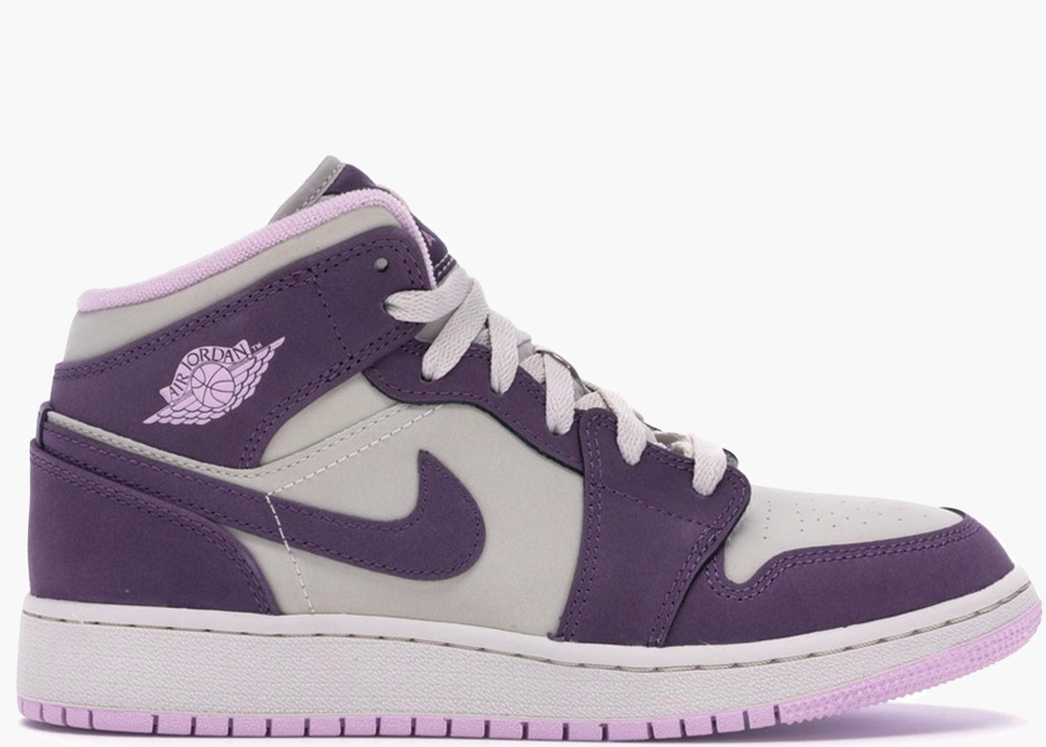 Jordan 1 Mid Pro Purple Desert Sand (GS) 555112-500 Hype Clothinga Limited Edition