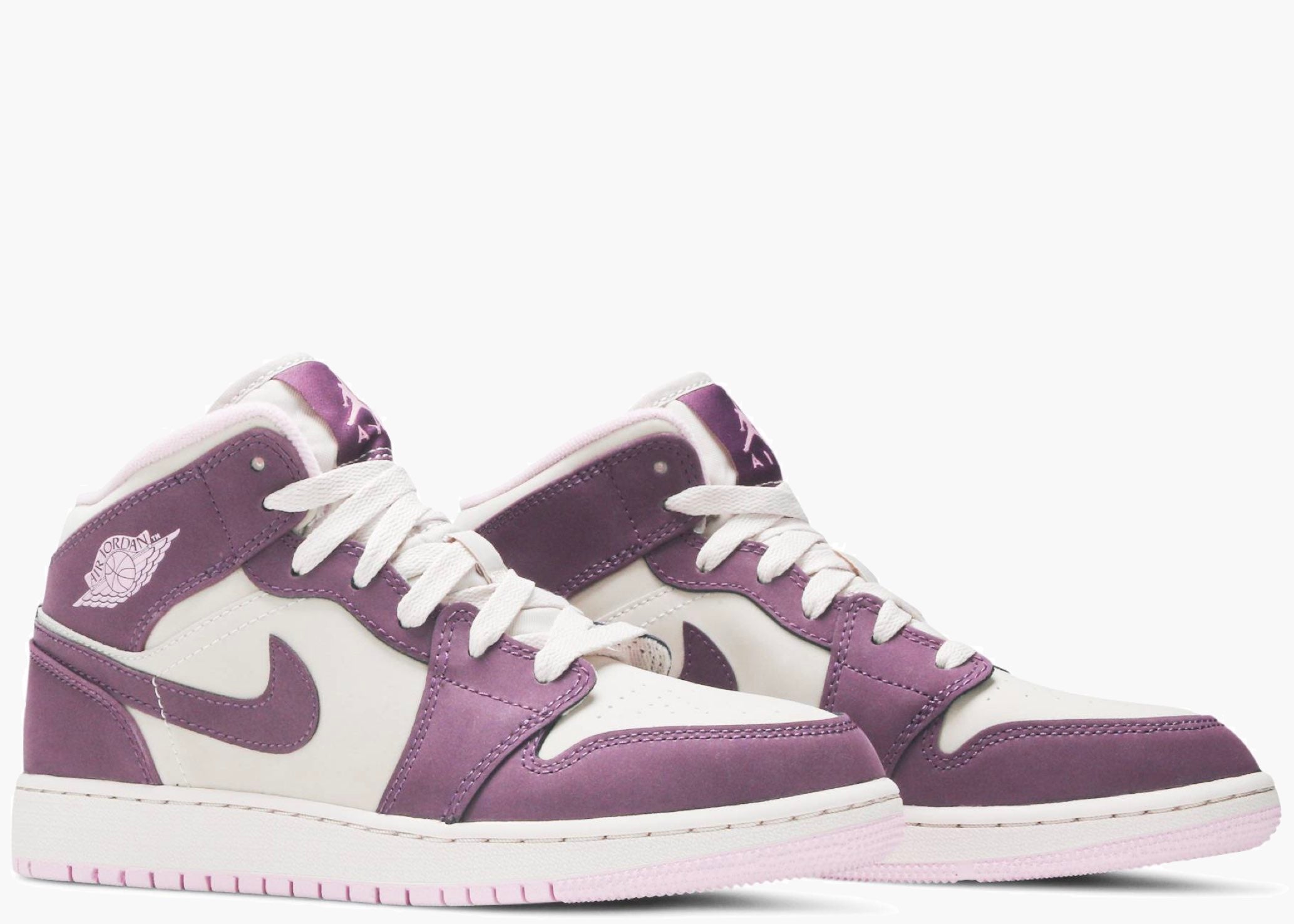Jordan 1 Mid Pro Purple Desert Sand (GS) 555112-500 Hype Clothinga Limited Edition