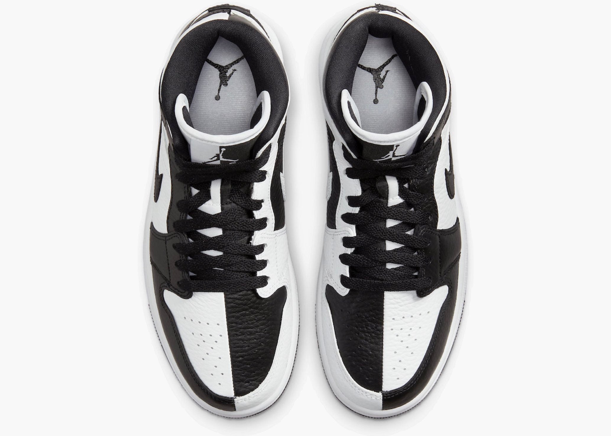 Jordan 1 Mid Split Black White (W) Hype Clothinga Limited Edition