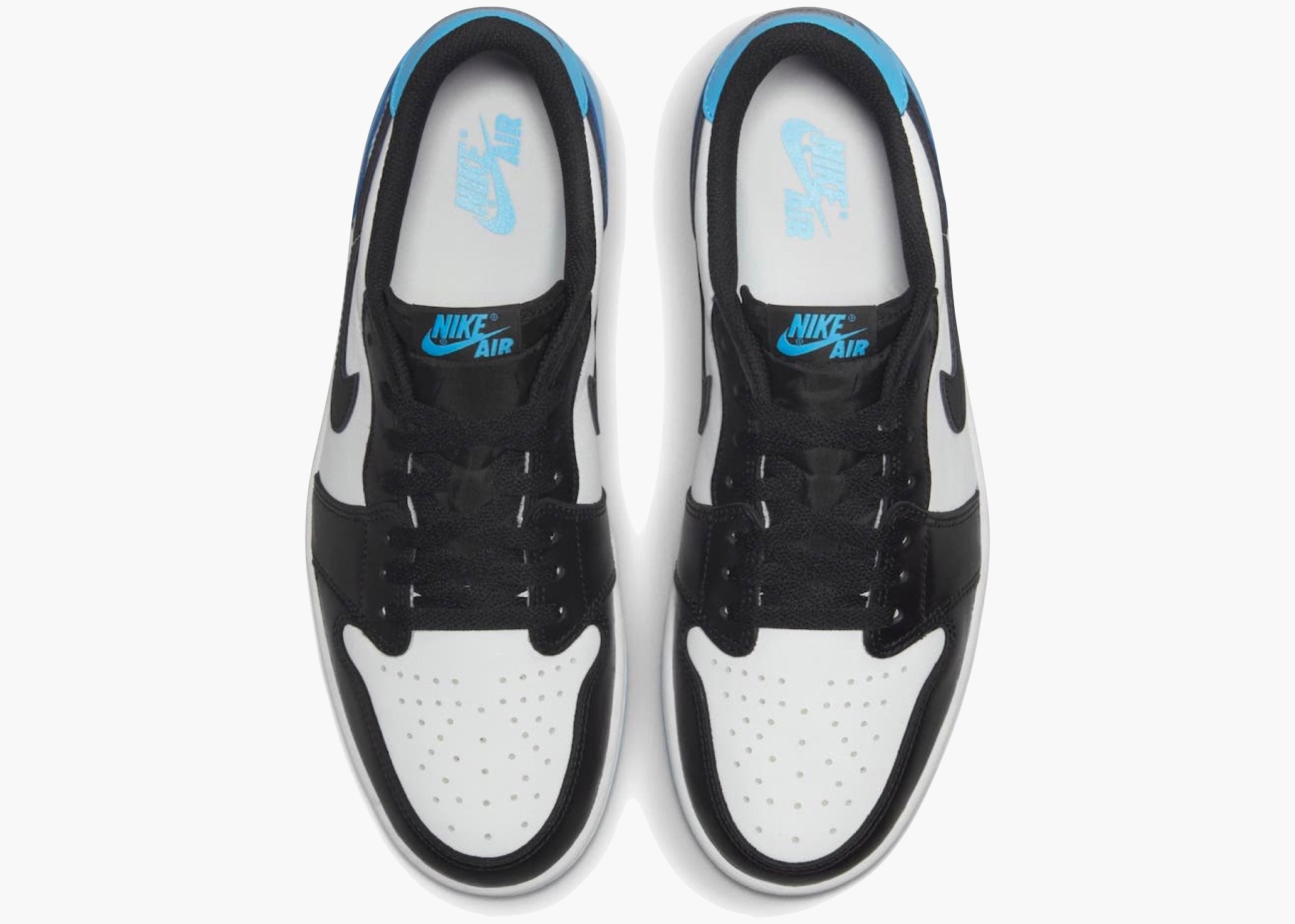Jordan 1 Retro Low OG Black Dark Powder Blue Hype Clothinga Limited Edition
