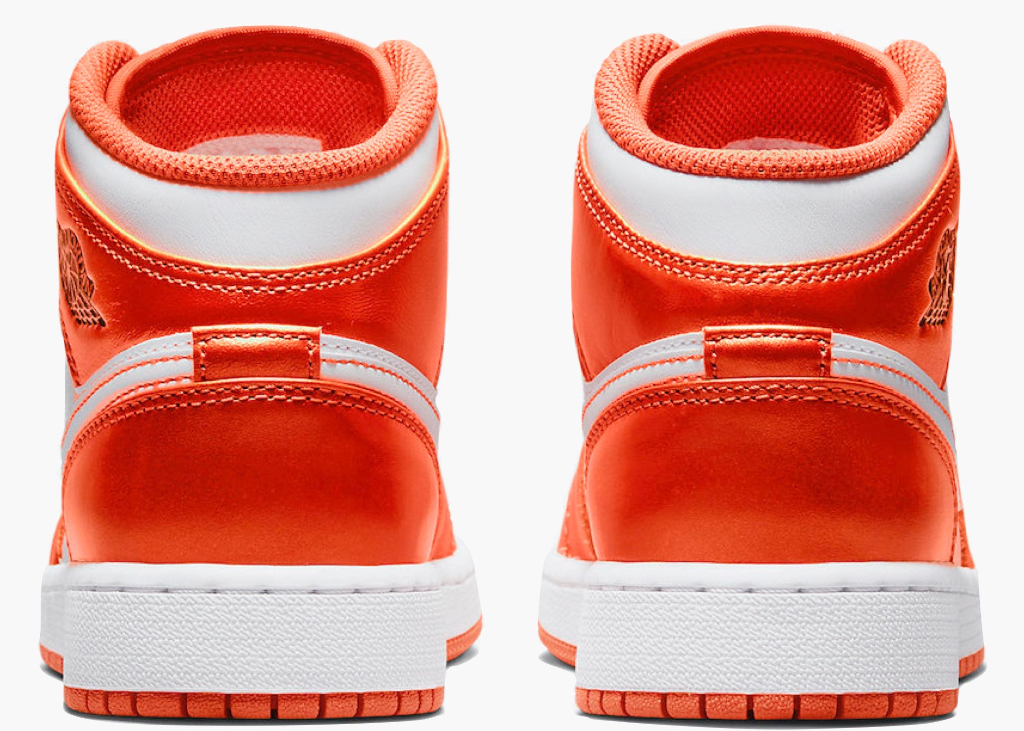 La Nike Air Jordan 1 Mid (GS) Metallic Orange