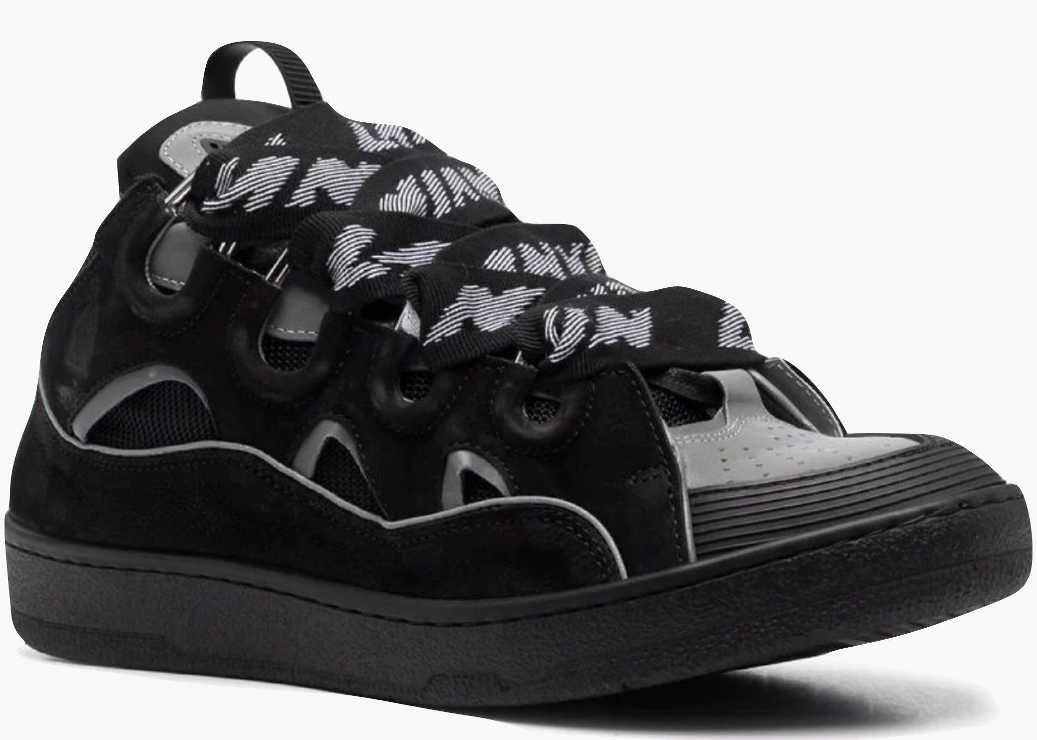 Lanvin Curb Sneaker Black Grey FM-SKRK11-REFL-P2210 Hype Clothinga Limited Edition