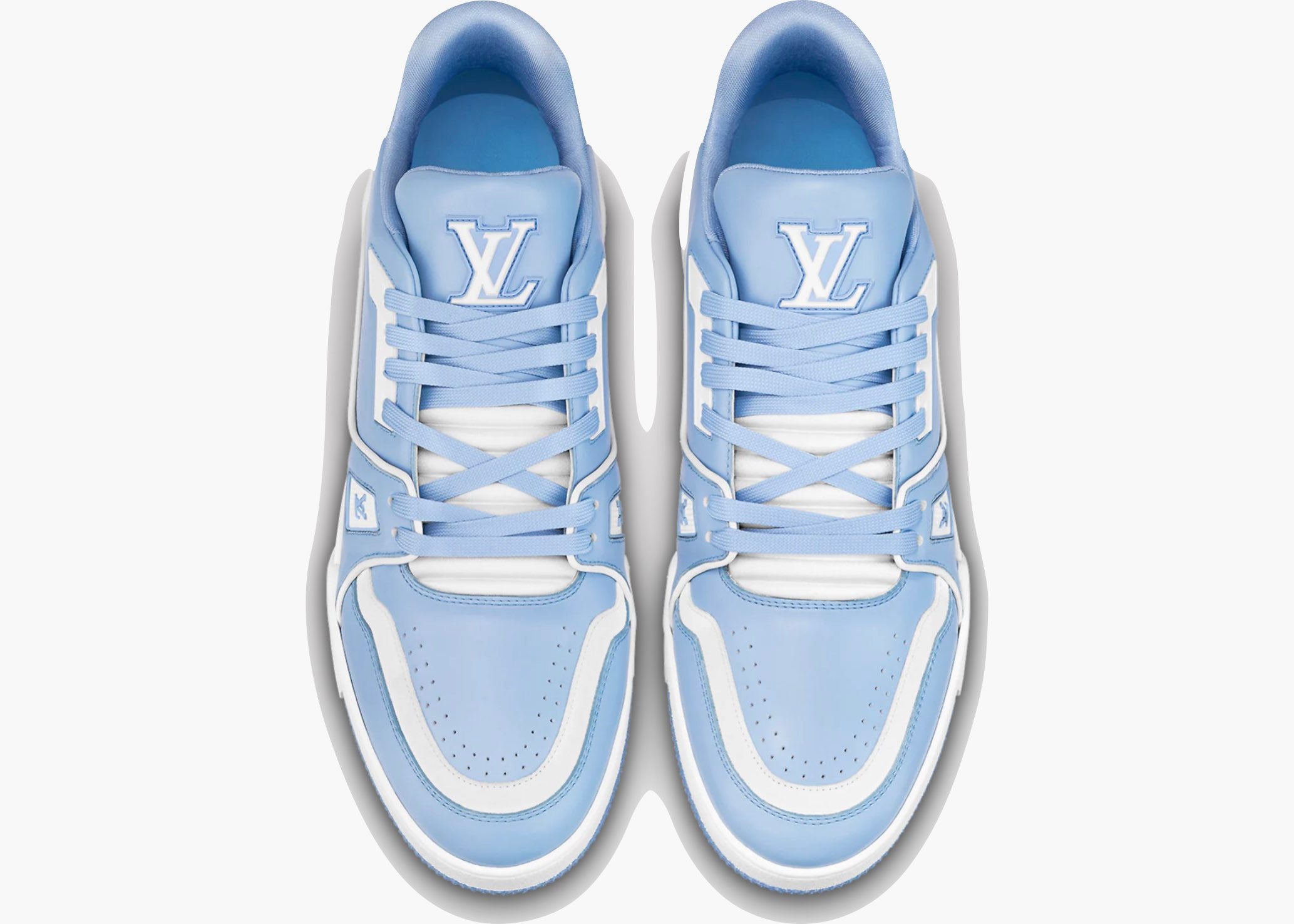 Louis Vuitton LV Trainer #54 Light Blue White 1AAHSJ Hype Clothinga Limited Edition