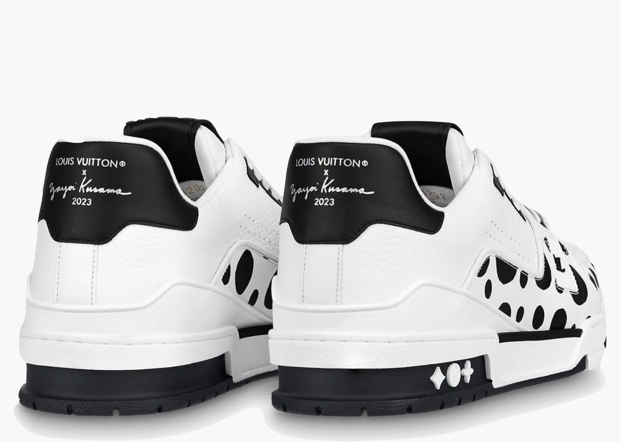 Louis Vuitton LV Trainer Yayoi Kusama Black White 1AB8JE Hype Clothinga Limited Edition