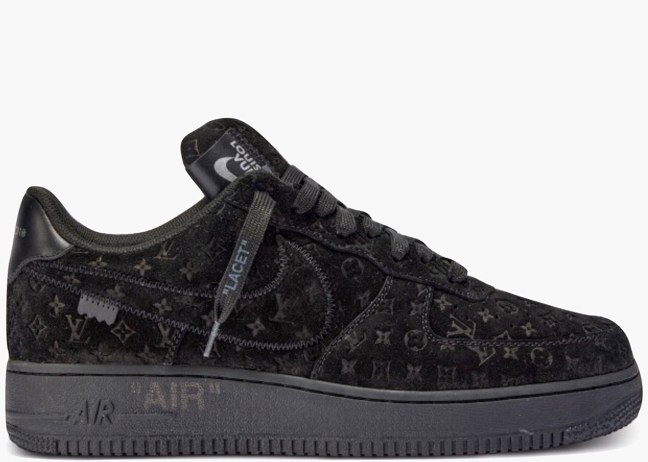 Louis Vuitton Nike Air Force 1 Low By Virgil Abloh Black Hype Clothinga Limited Edition