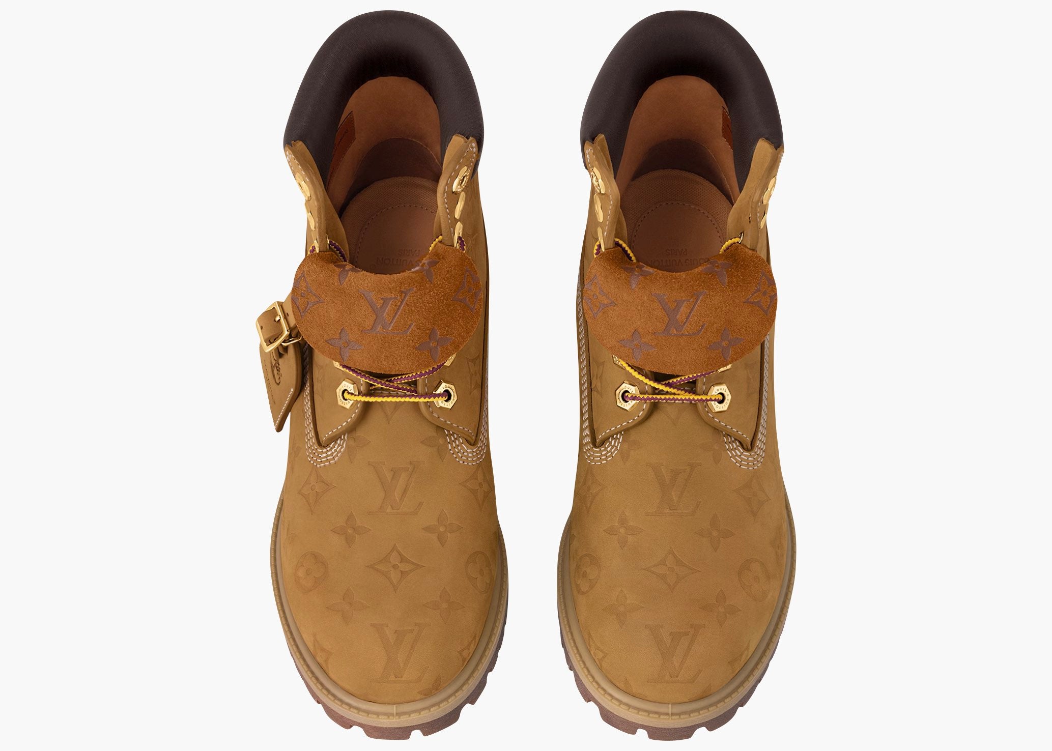 Louis Vuitton Timberland 6" Ankle Boot Wheat Monogram 1AD72X Hype Clothinga Limited Edition